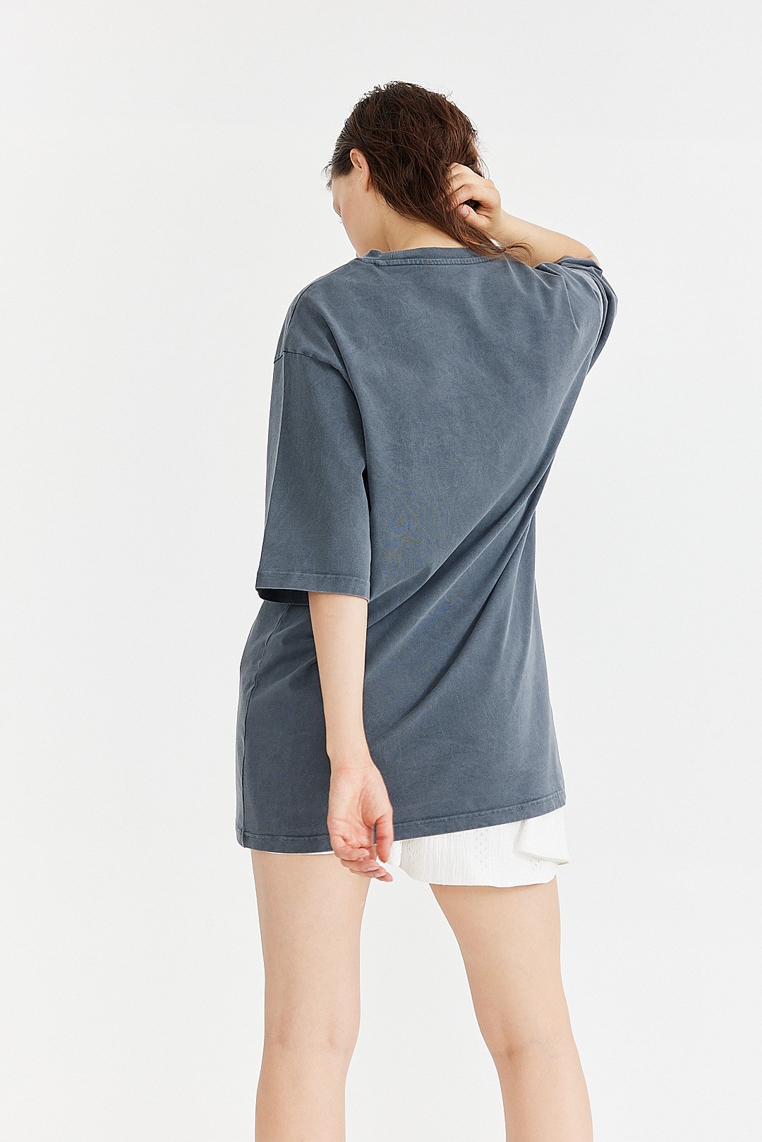 Embroidered Piece Dyed T-Shirt K