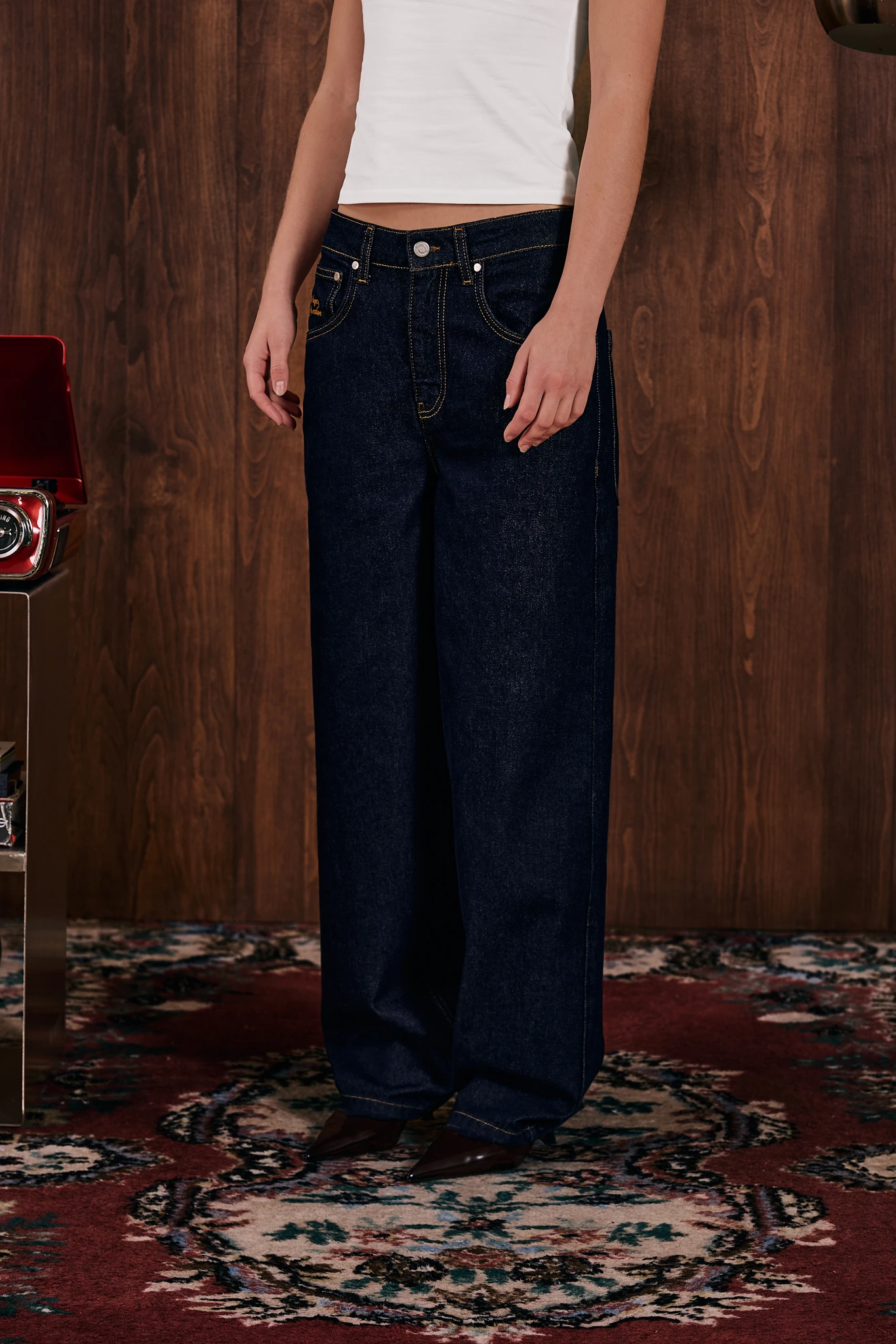 Denim 001 Baggy Fit Dark Washed K