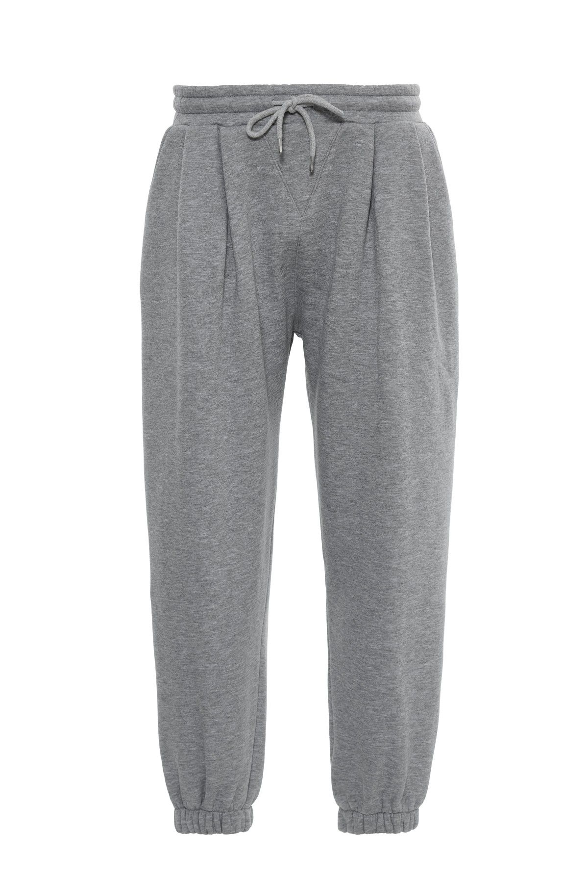 Gri Pileli Jogger