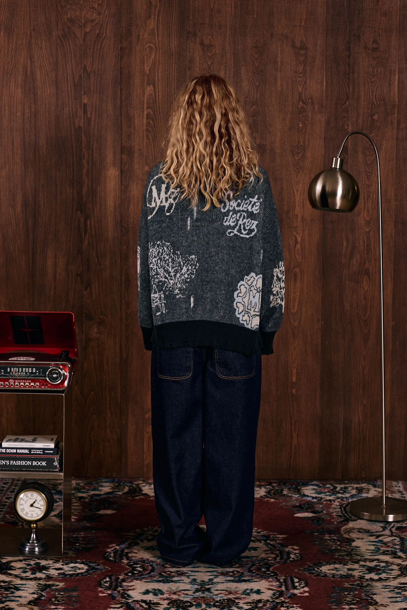 Société Heritage Jakarlı Triko Hırka Siyah