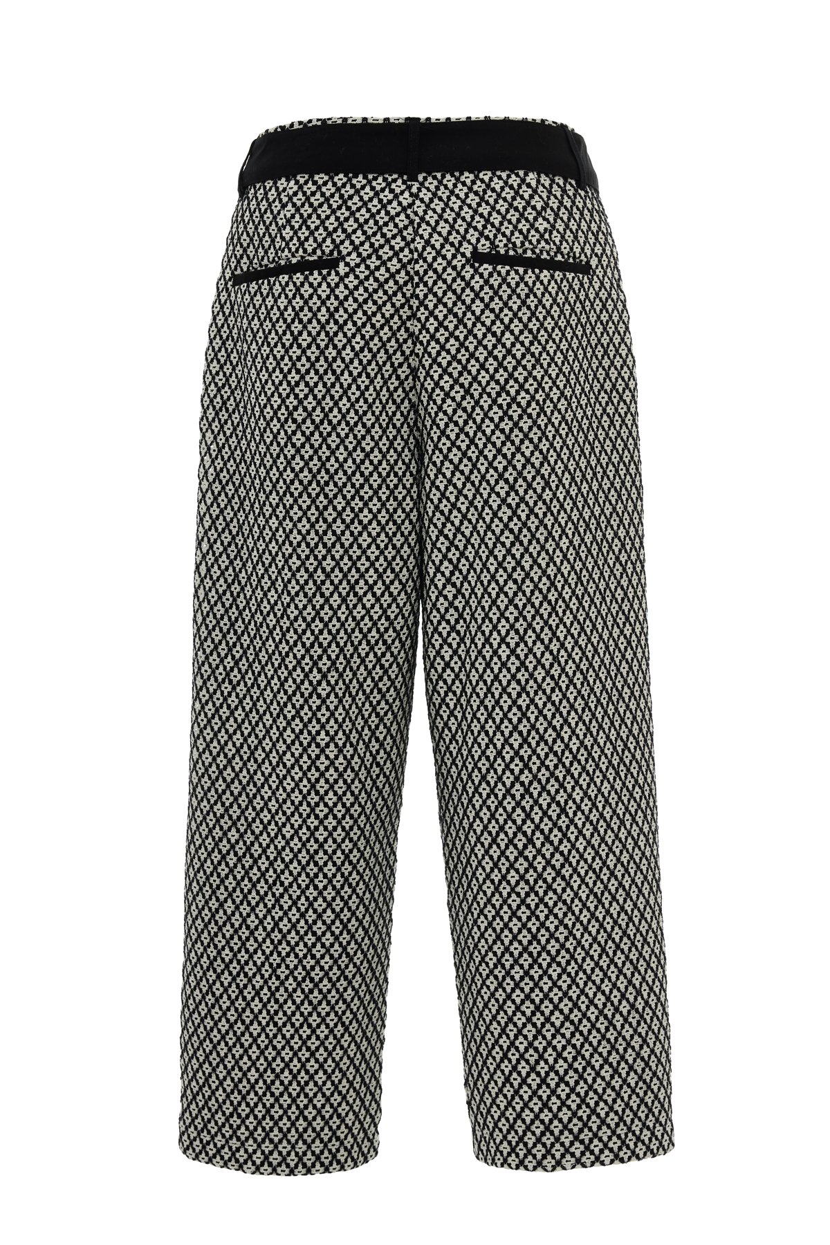 Monochrome Grace Belted Trousers