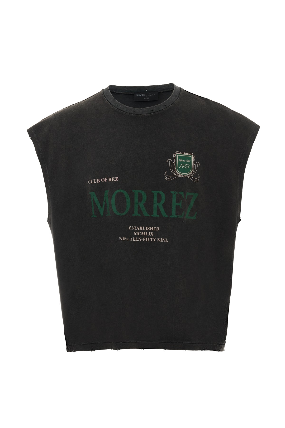 Club Of Rez Antrasit Yıkamalı Tank Top K