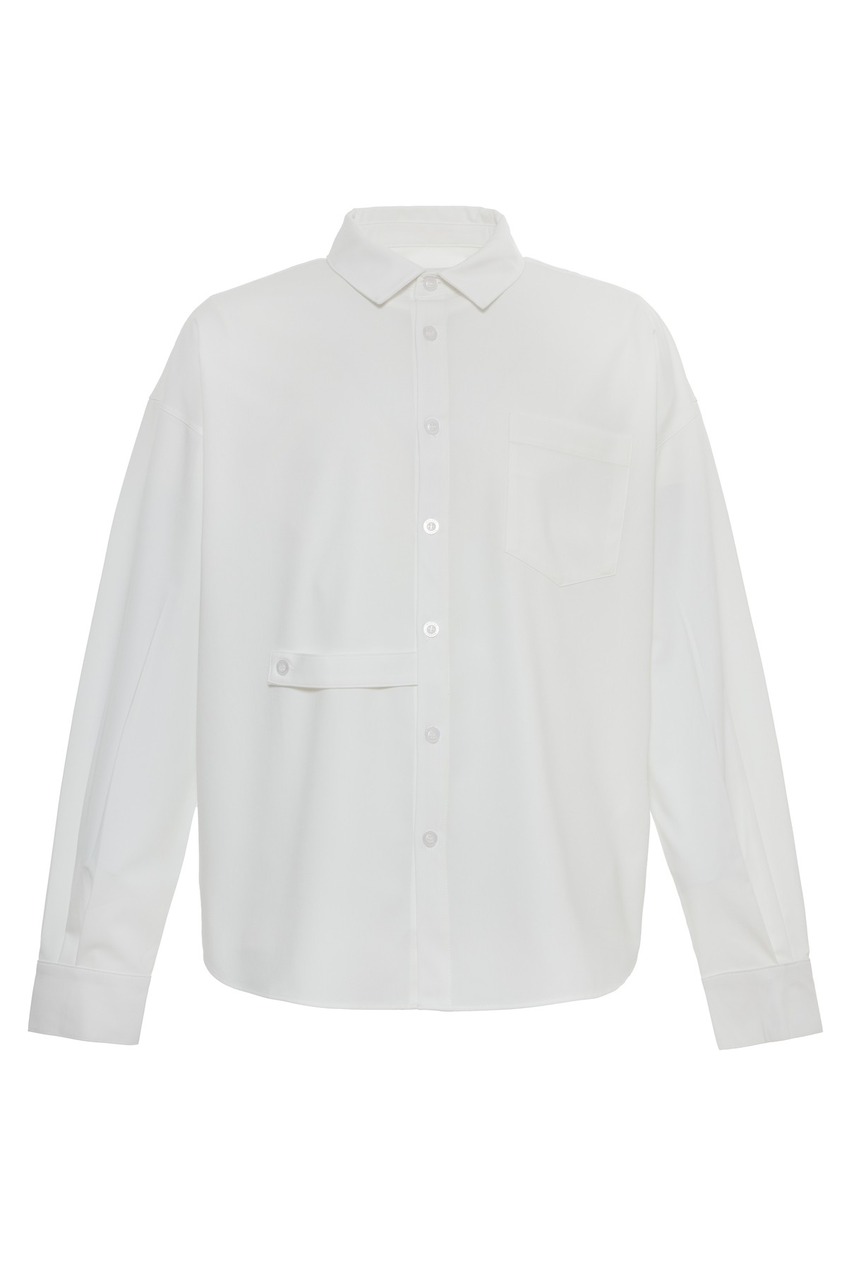 Epaulette Closure Oversize Shirt