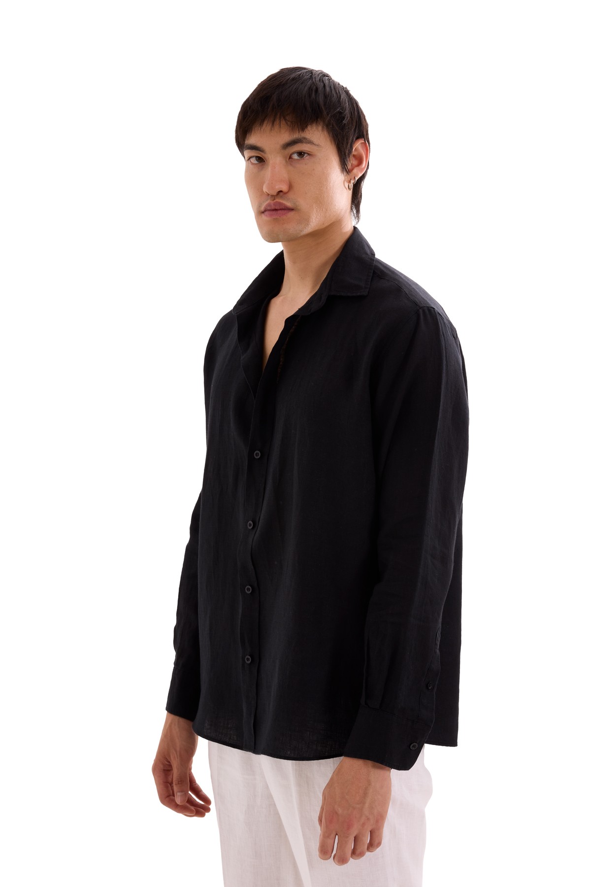 100% Linen Long Sleeve Shirt