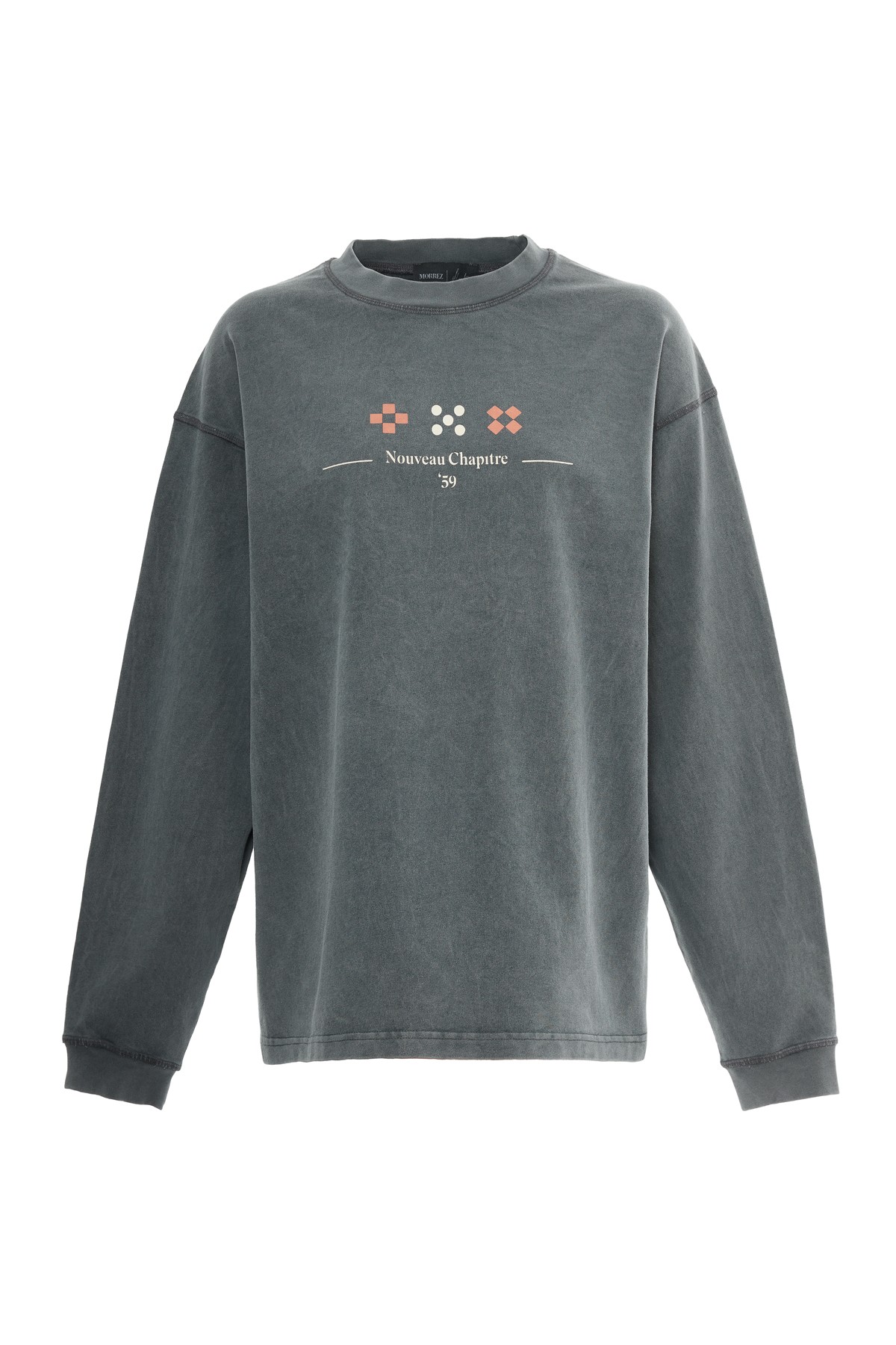 Nouveau Chapitre Yıkamalı Bisiklet Yaka Sweatshirt K