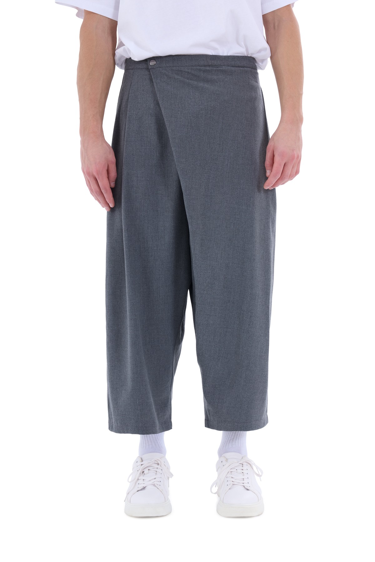 Rafe Asymmetric Wrap Pantolon Antrasit