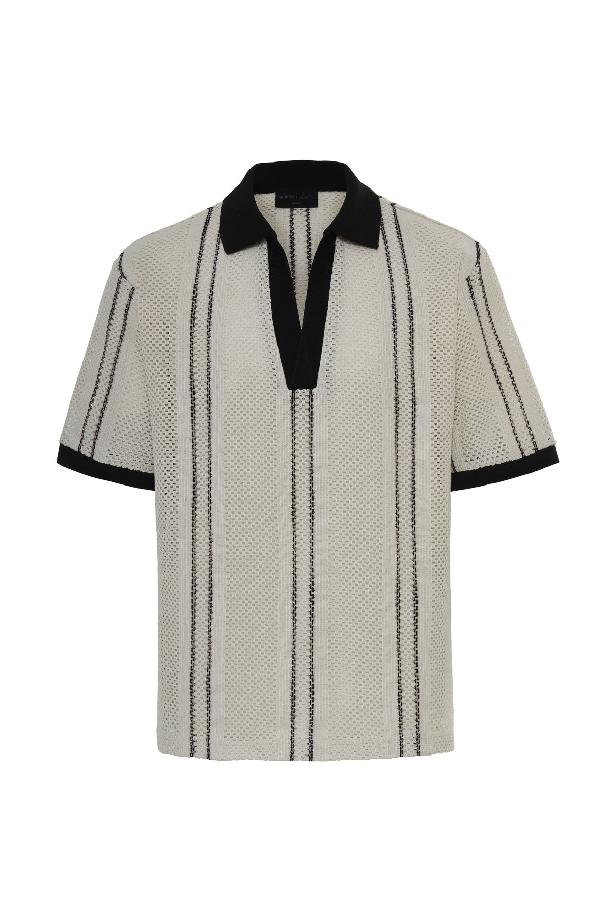 Wave Grid Mesh Oversized T-Shirt