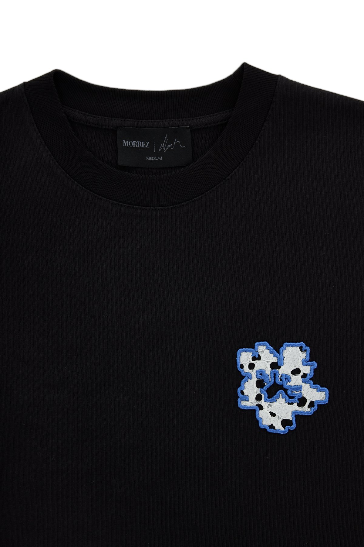Heirlace Lace and Embroidery Detailed T-Shirt