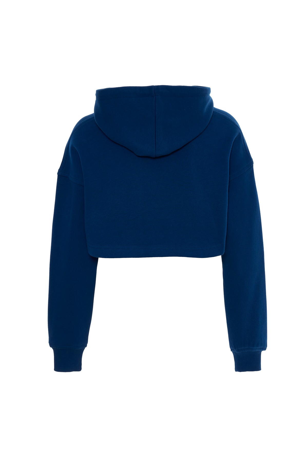 Lacivert Crop Sweatshirt