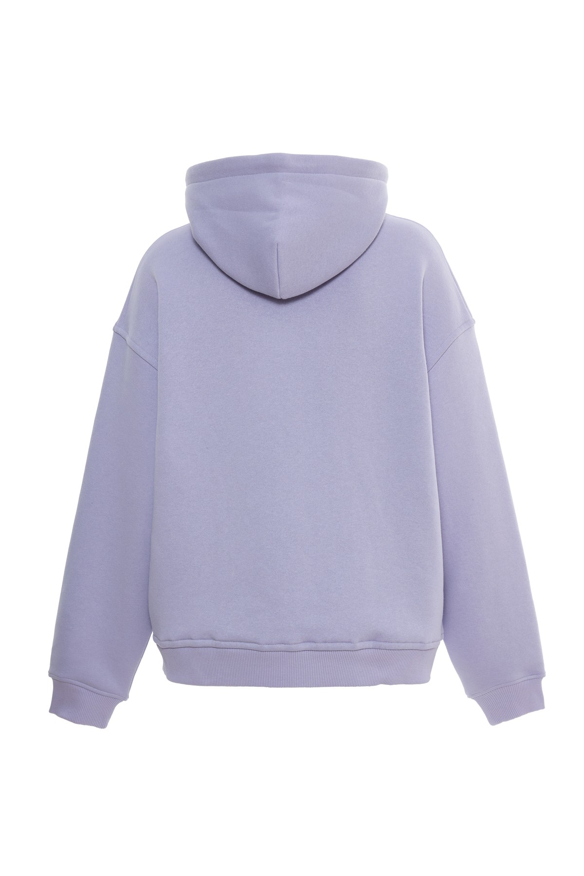 Lila Kapüşonlu Sweatshirt K