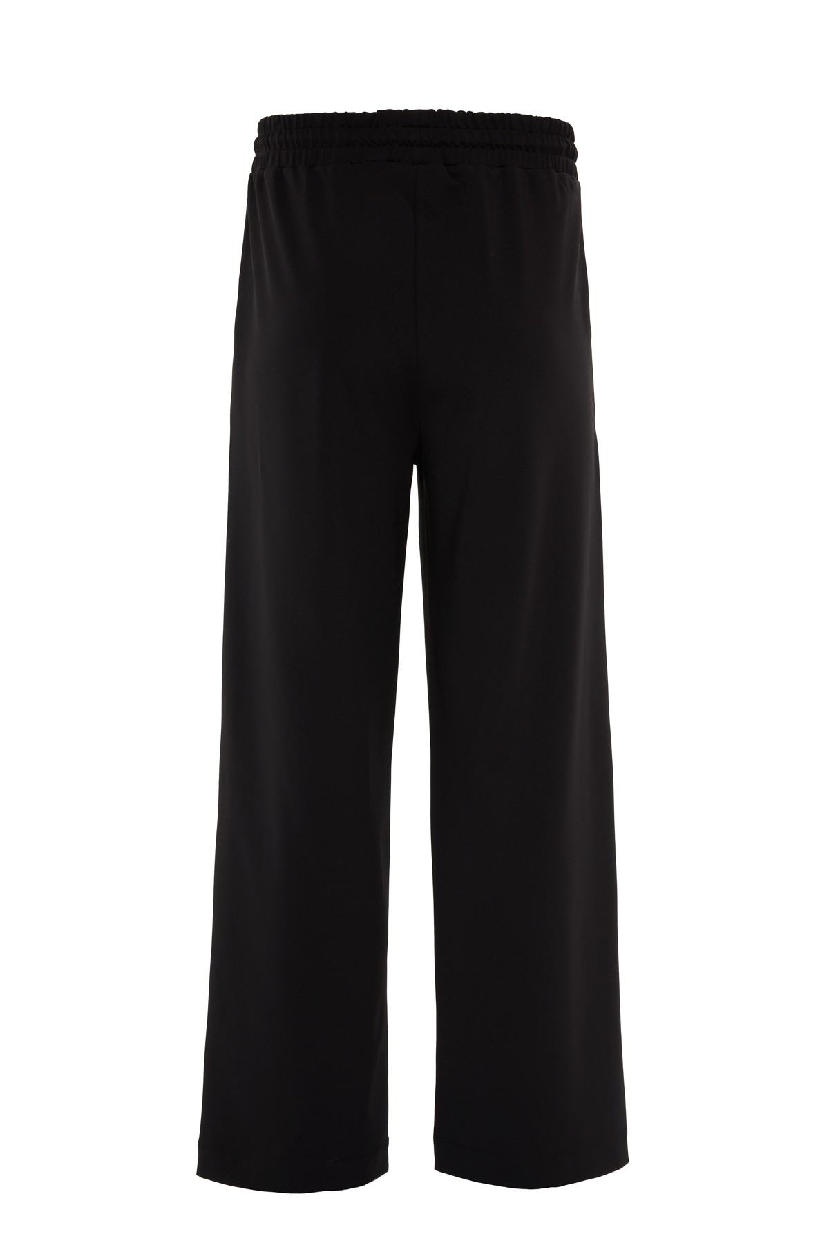 Wide Leg Interlock Trousers