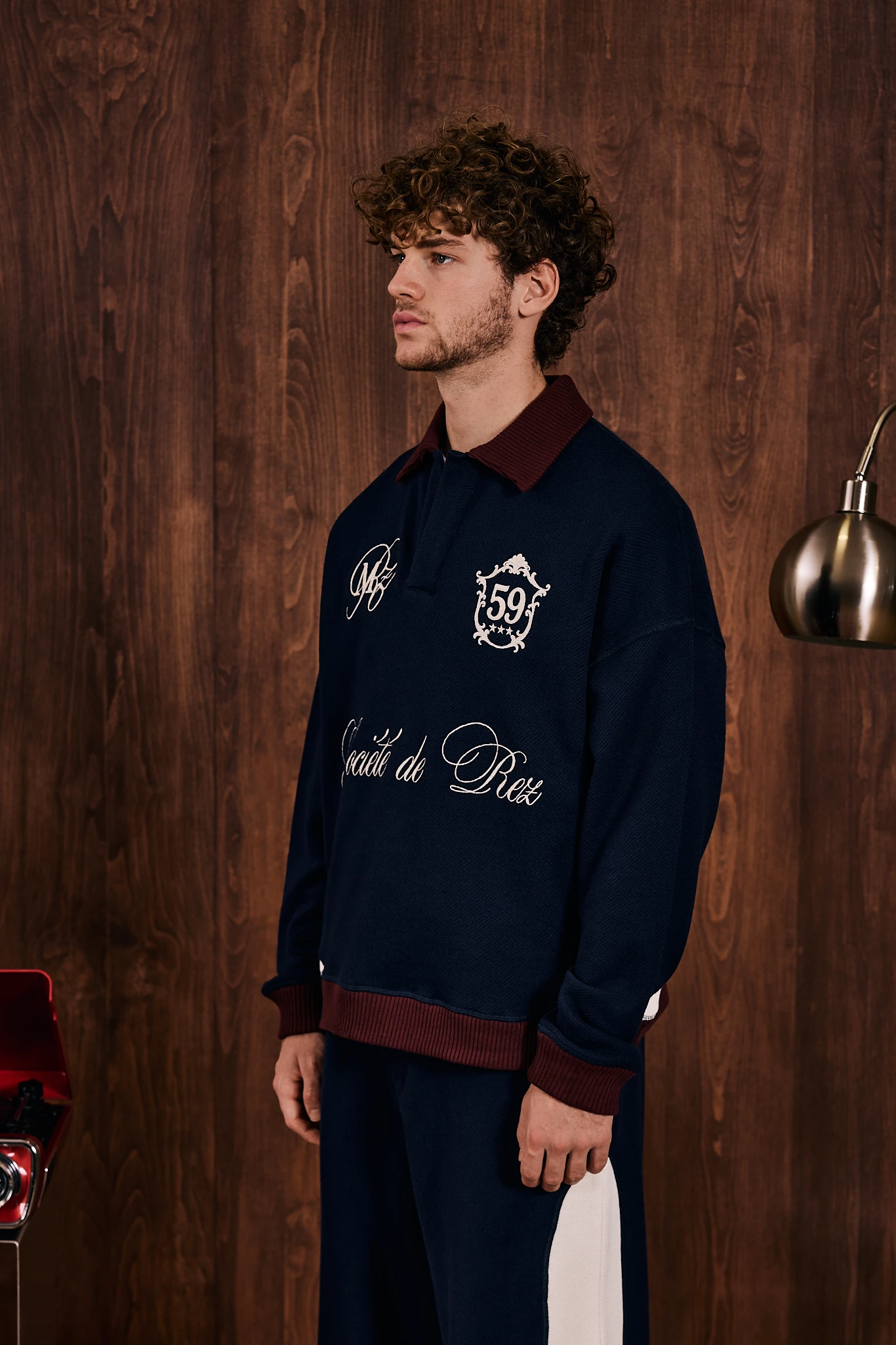 1959 Société de Rez Nakış Detaylı Sweatshirt Lacivert