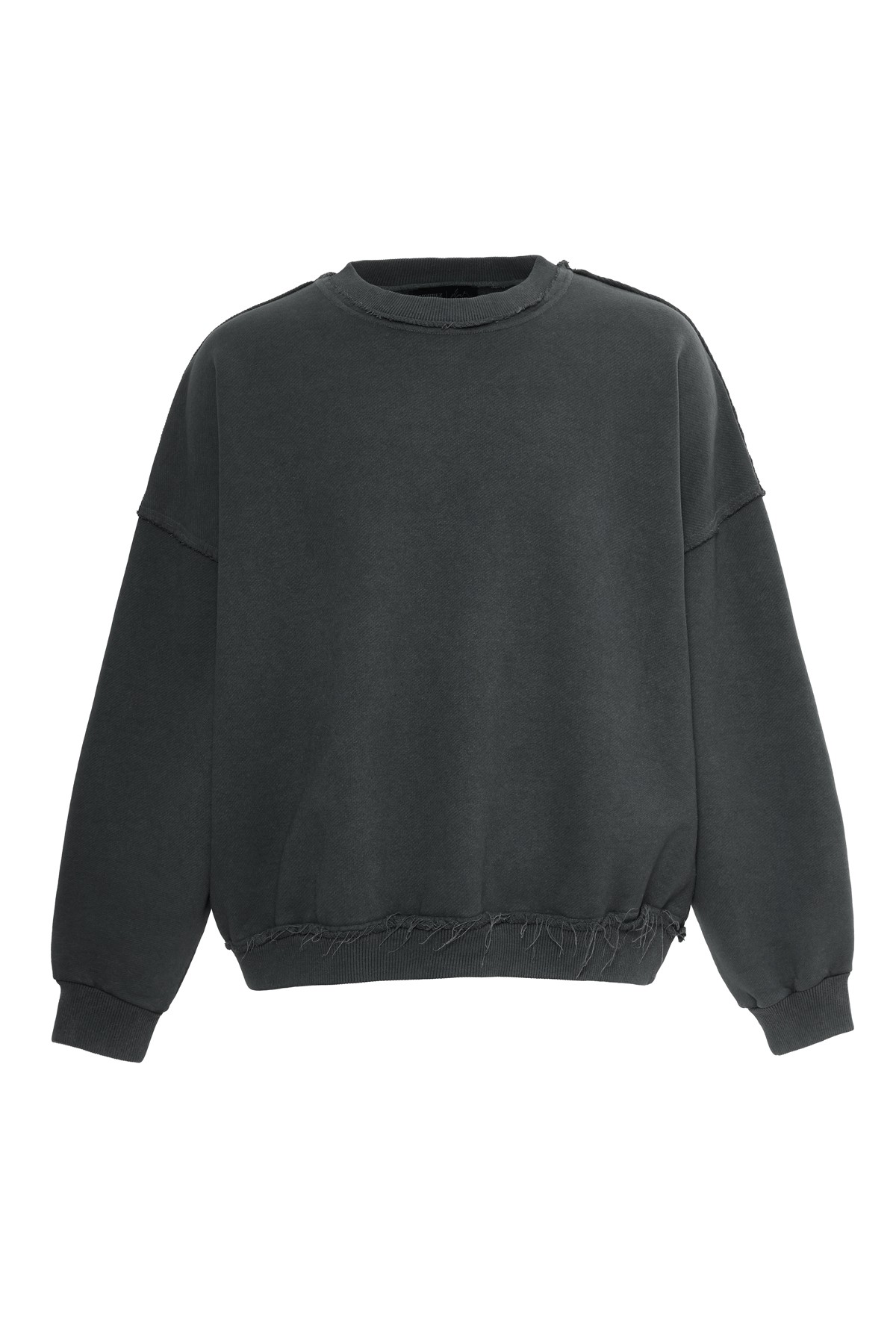 Rusty Drive Anthracite Wash Nakış Detaylı Sweatshirt