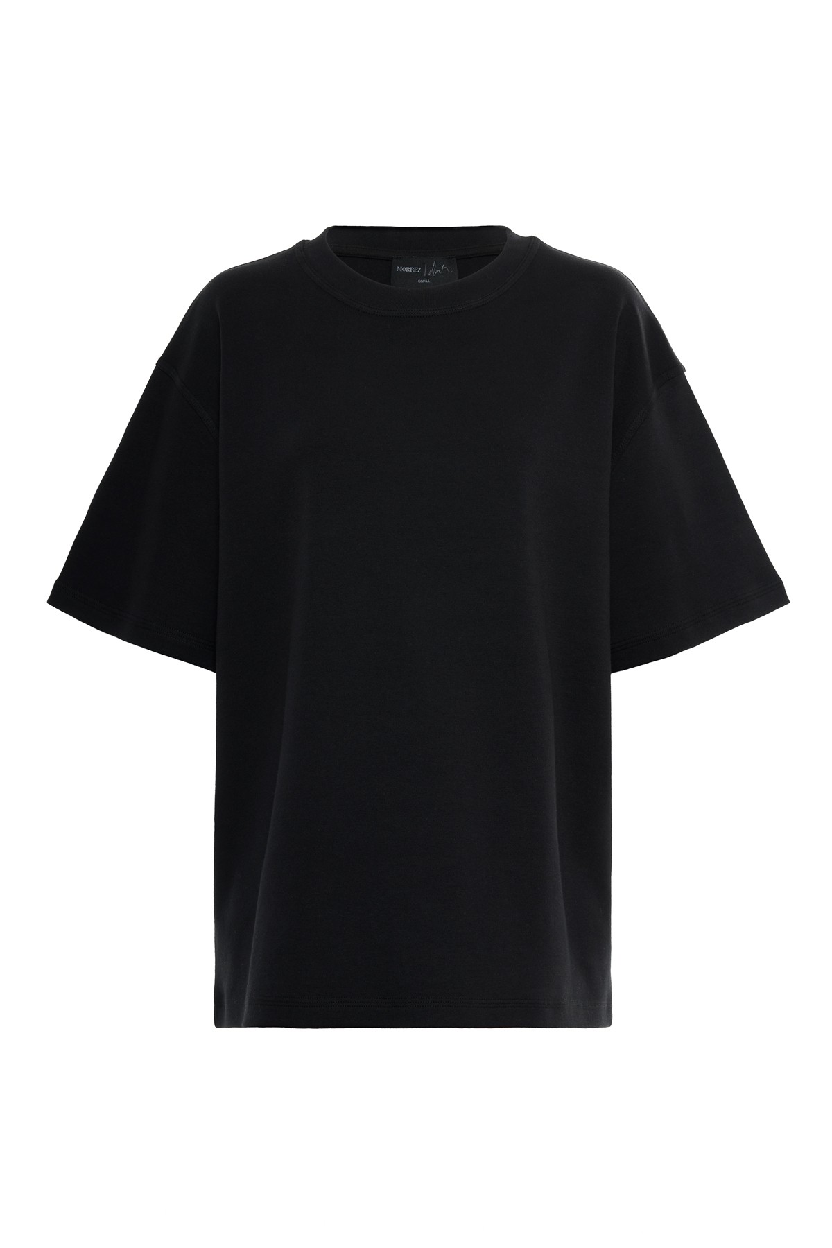 Interlock Oversize Basic T-shirt Siyah K