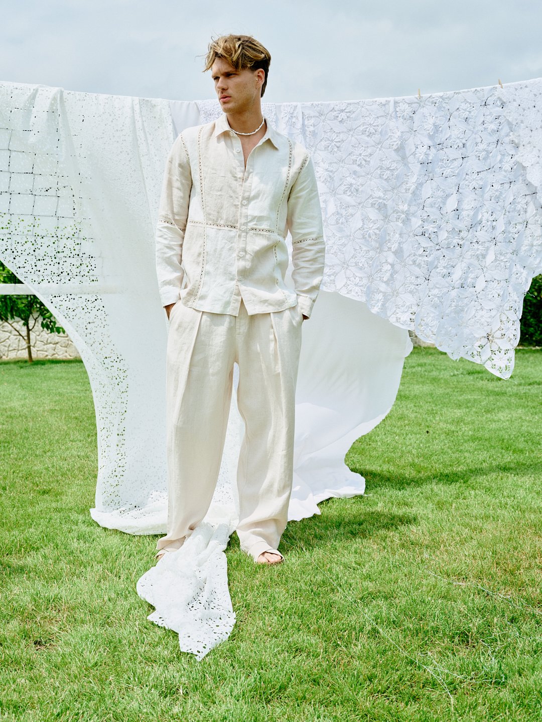 White Whisper Jacquard Shirt