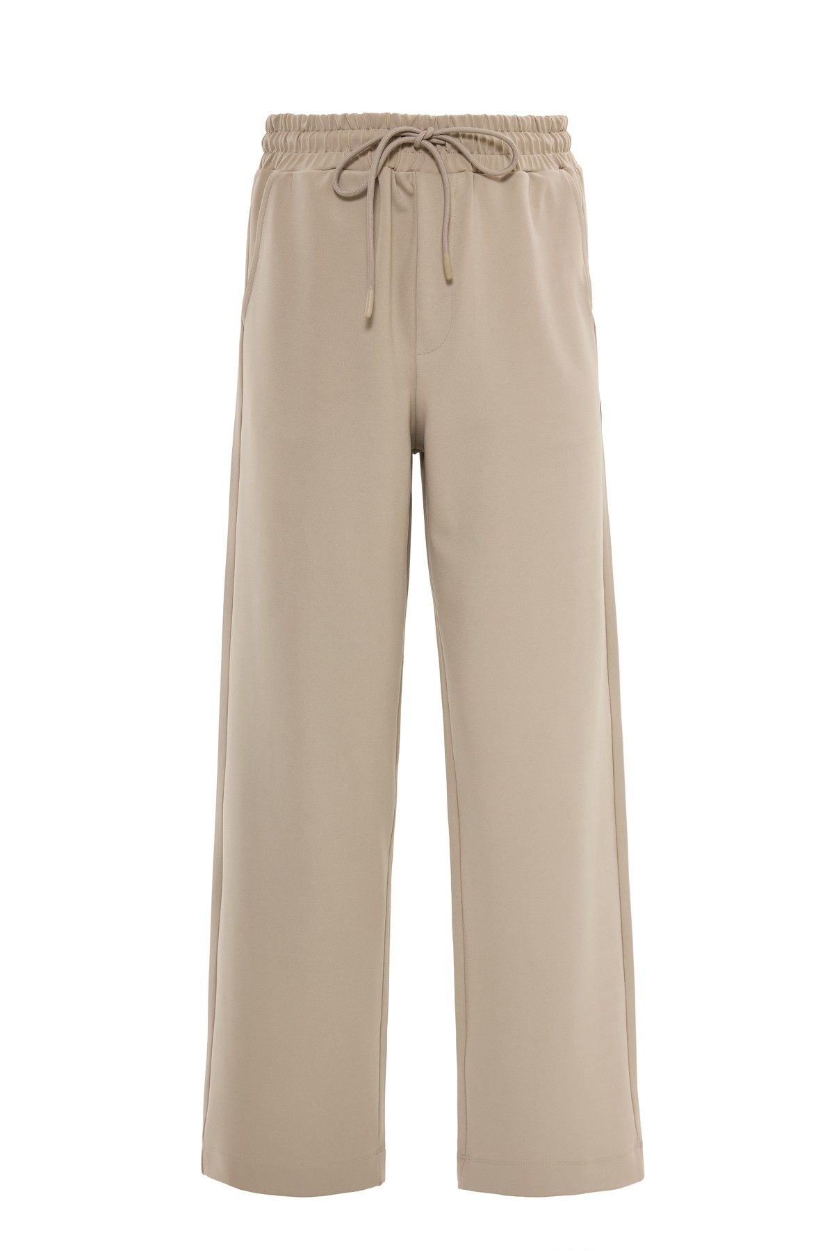 Wide Leg Interlock Trousers