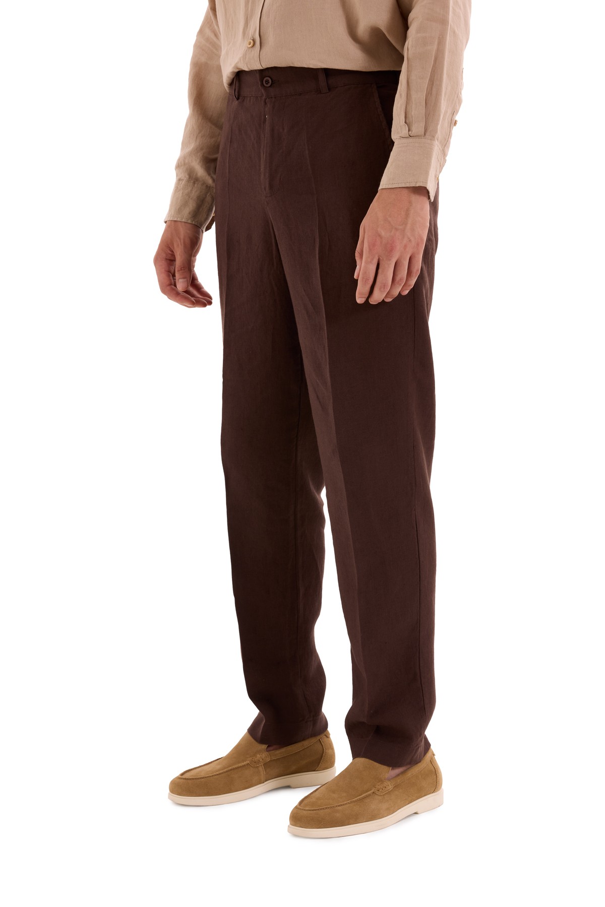 100% Linen Straight Cut Trousers