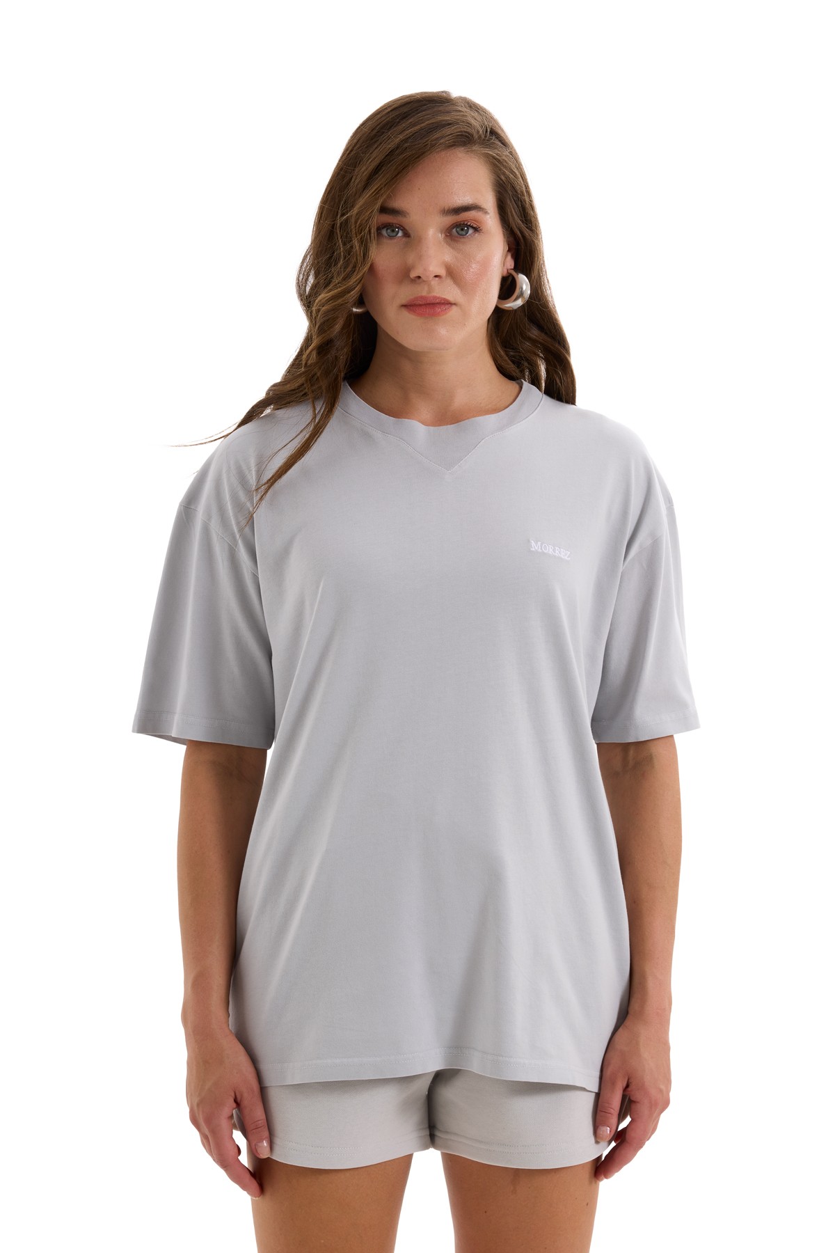 Gray Essentials Oversize T-Shirt K