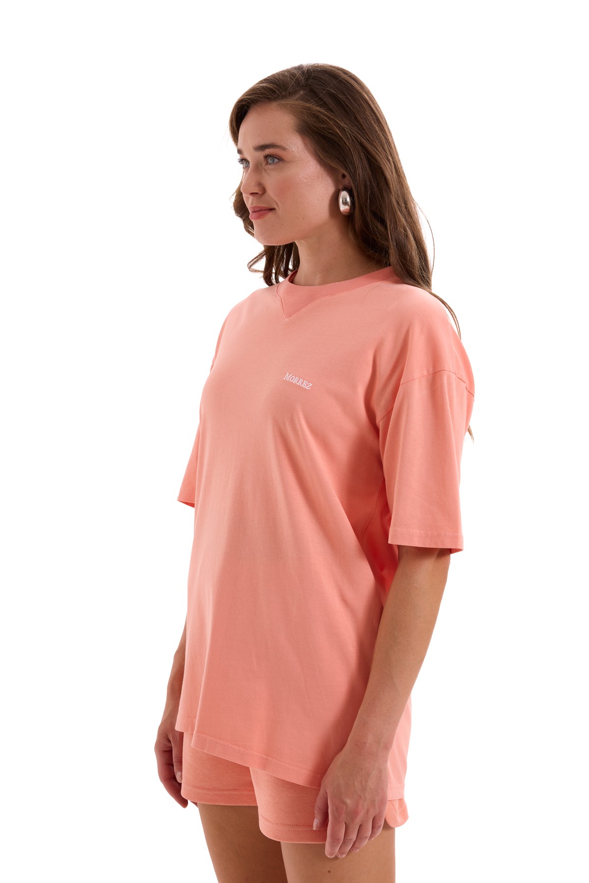 Peach Pink Essentials Oversize T-shirt K