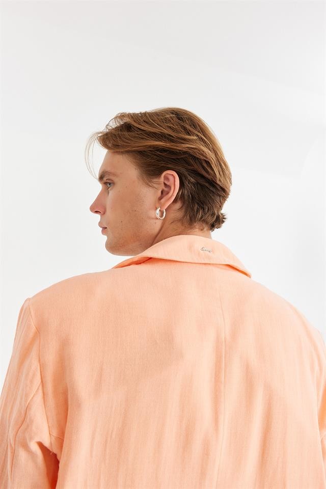 Peach Pink Muslin Jacket