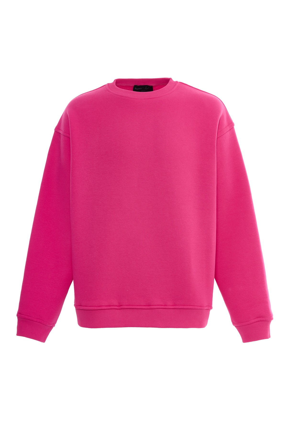 Pembe Bisiklet Yaka Sweatshirt