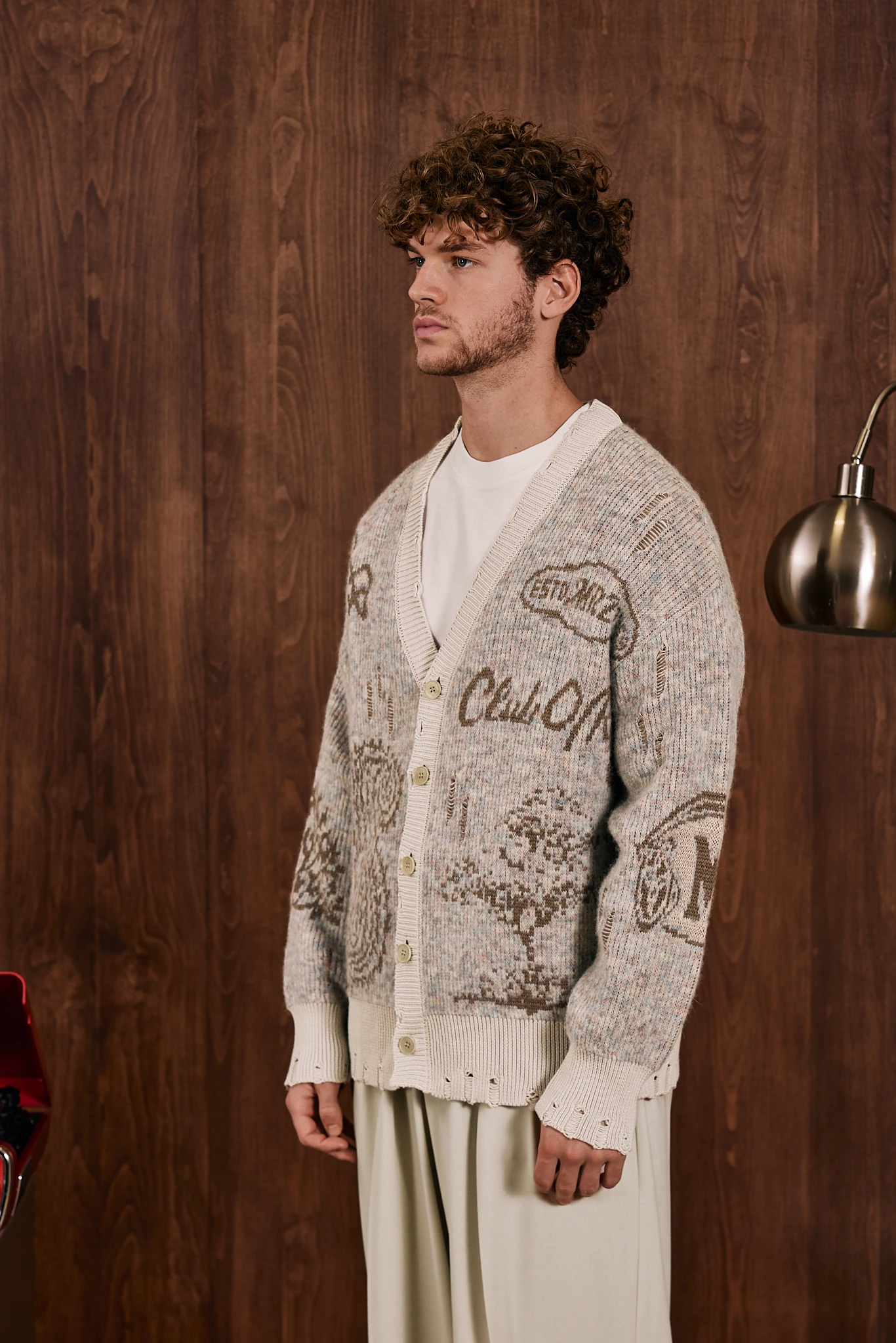 Société Heritage Jakarlı Triko Hırka Ekru