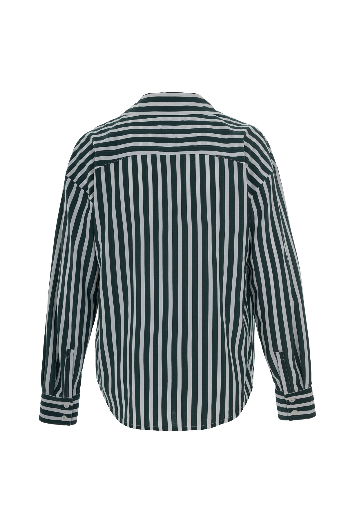 Loose Line Pleated Wrap Shirt