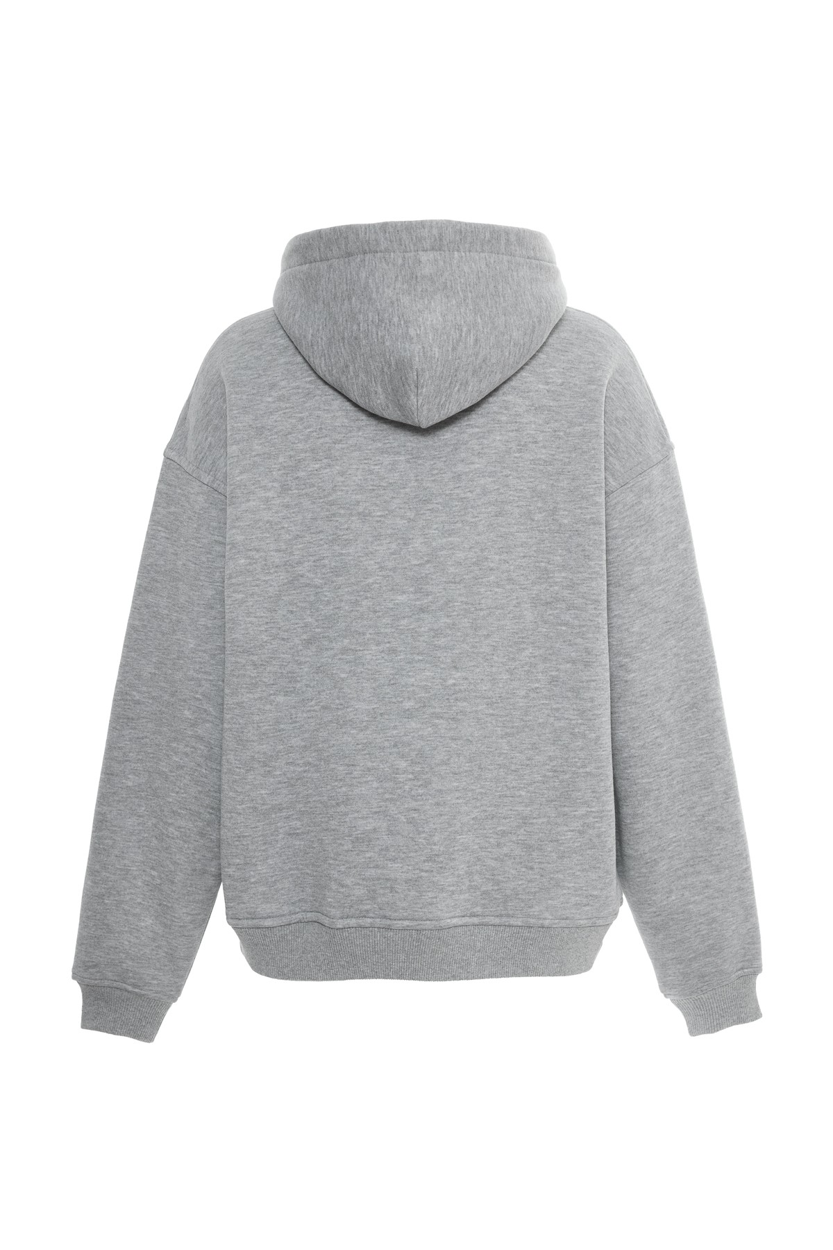 Gri Kapüşonlu Sweatshirt K