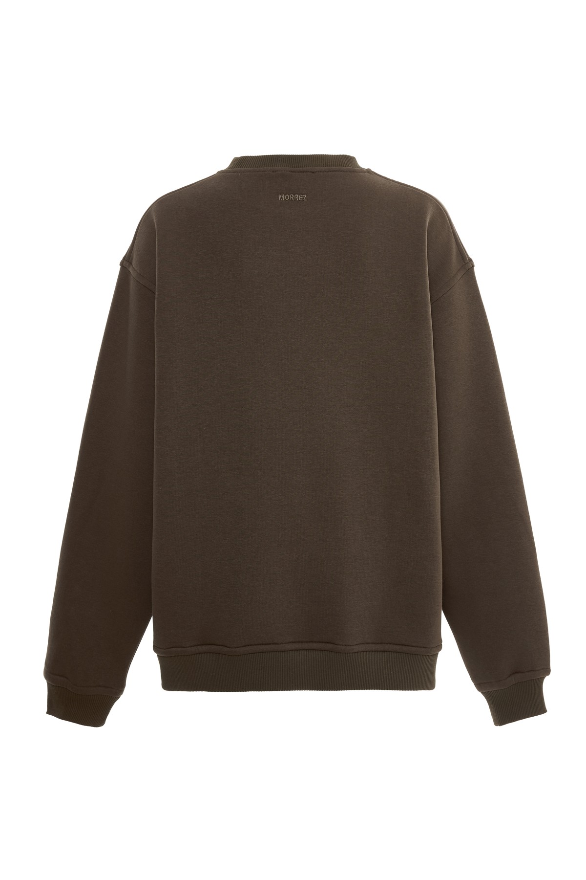 Kahverengi Bisiklet Yaka Sweatshirt K