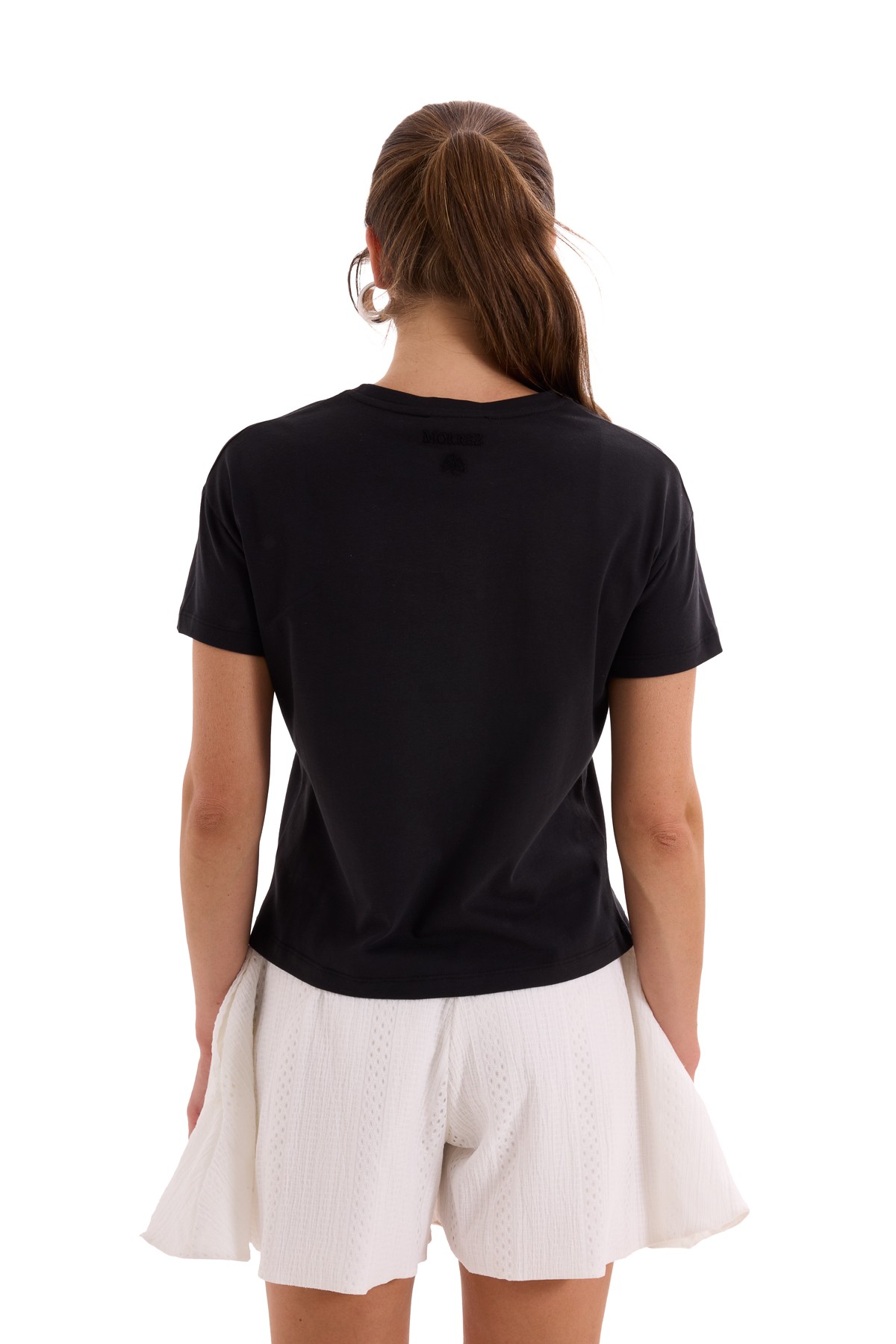 Black Cotton Short Sleeve T-Shirt K