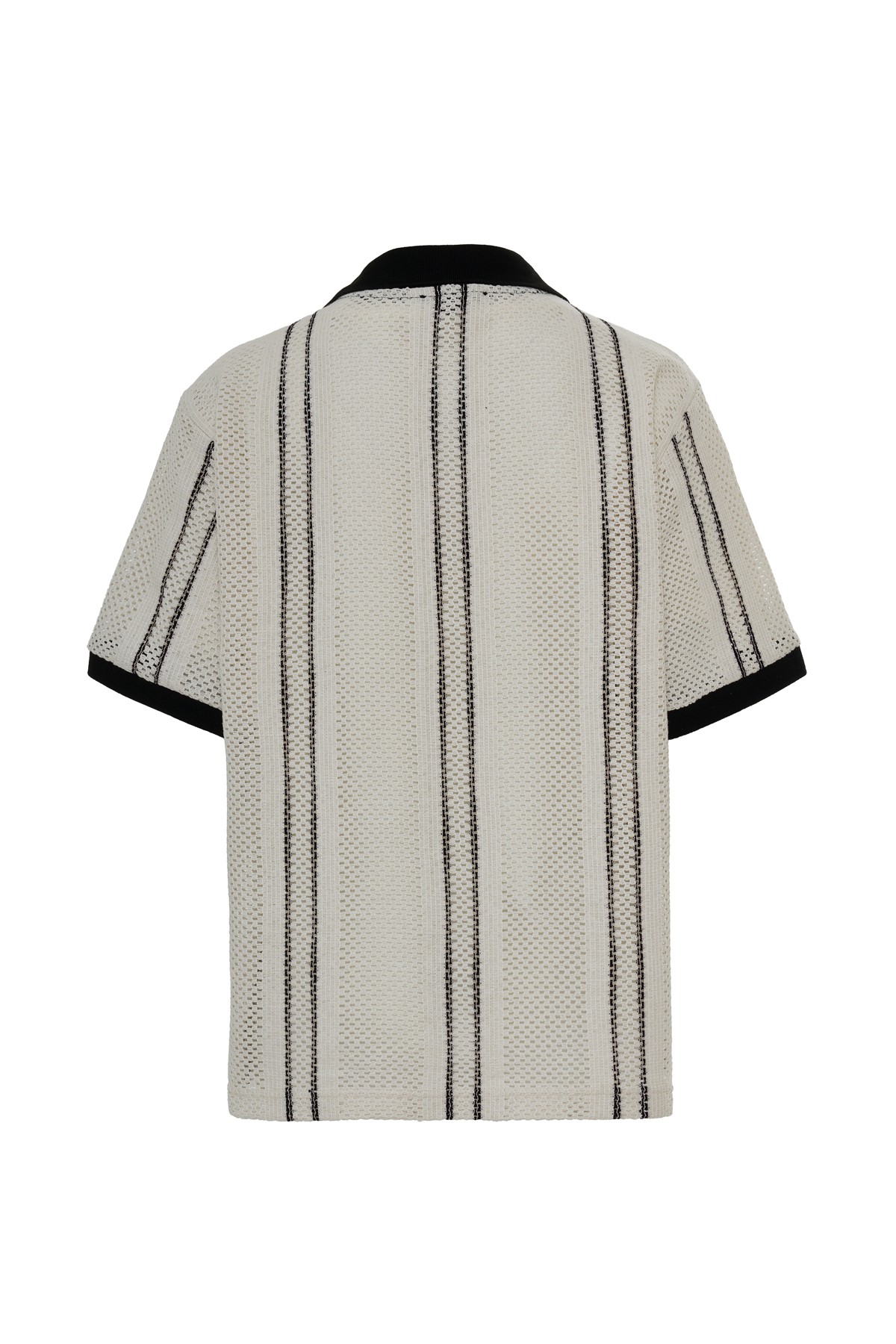 Wave Grid Mesh Oversize T-Shirt K