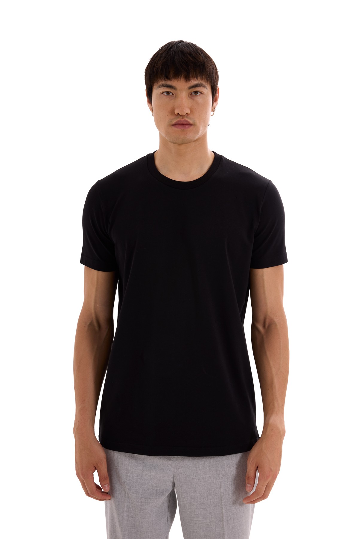 Black Cotton T-Shirt