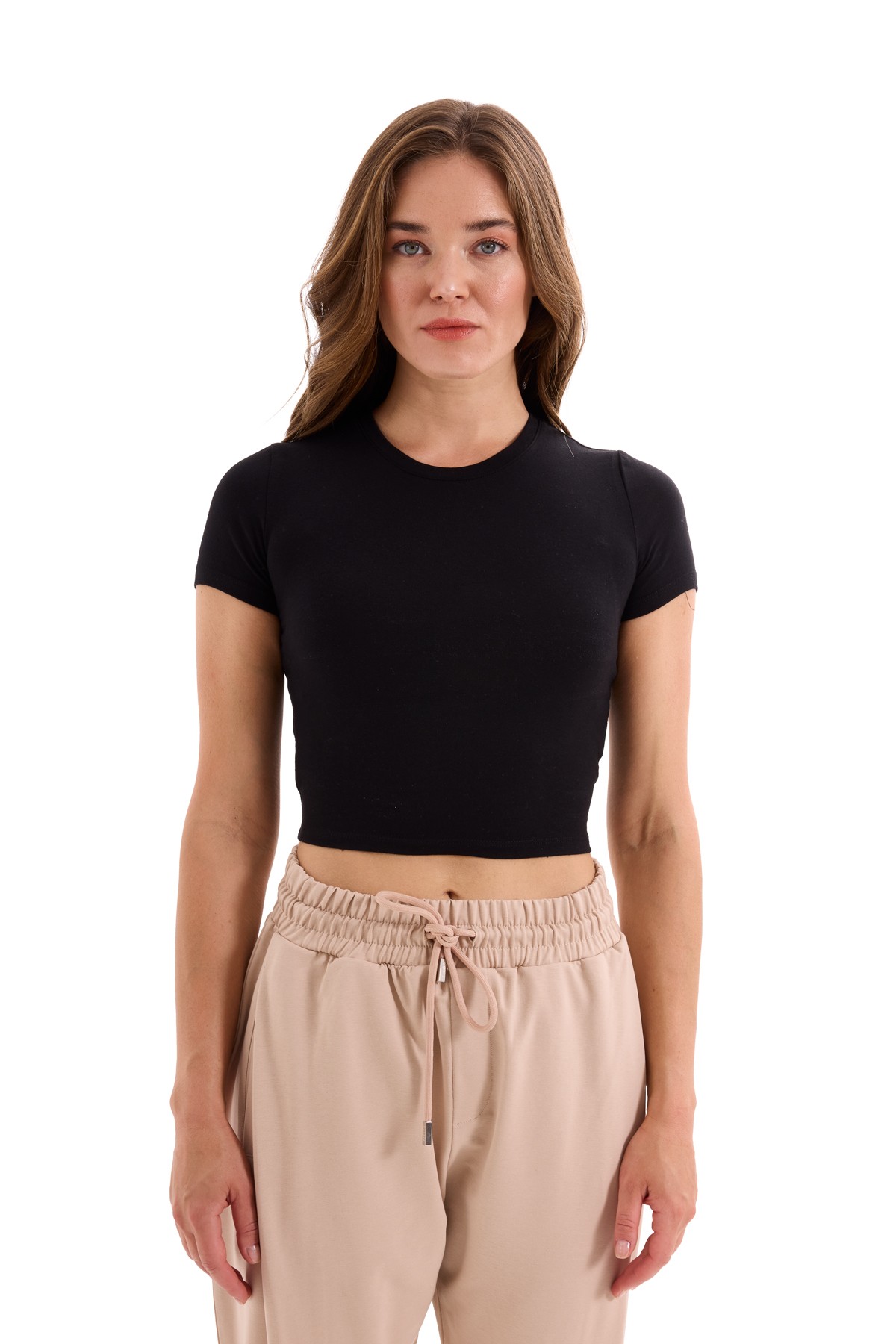 Black Crop T-Shirt