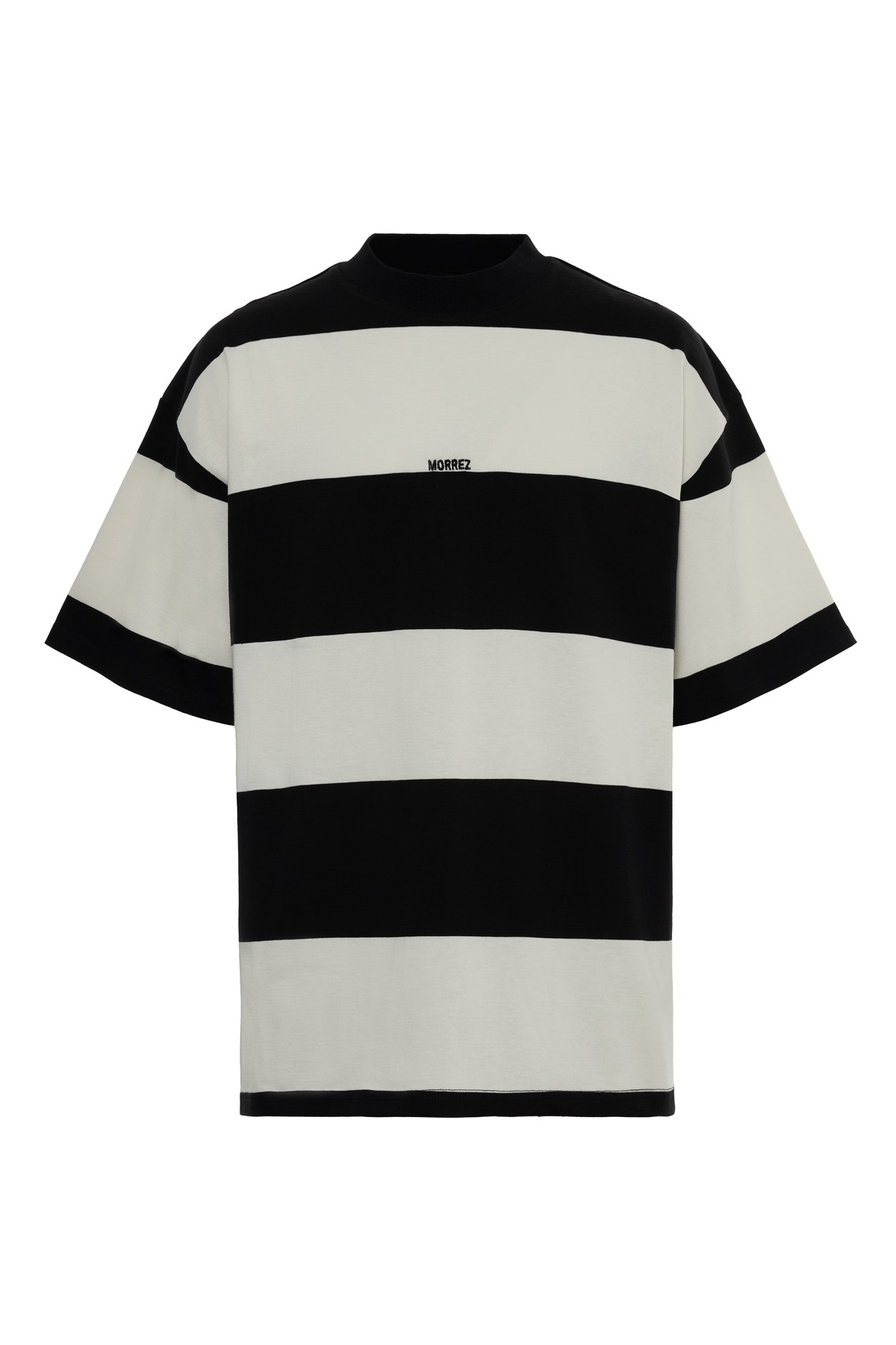Çizgili Nakışlı T-Shirt