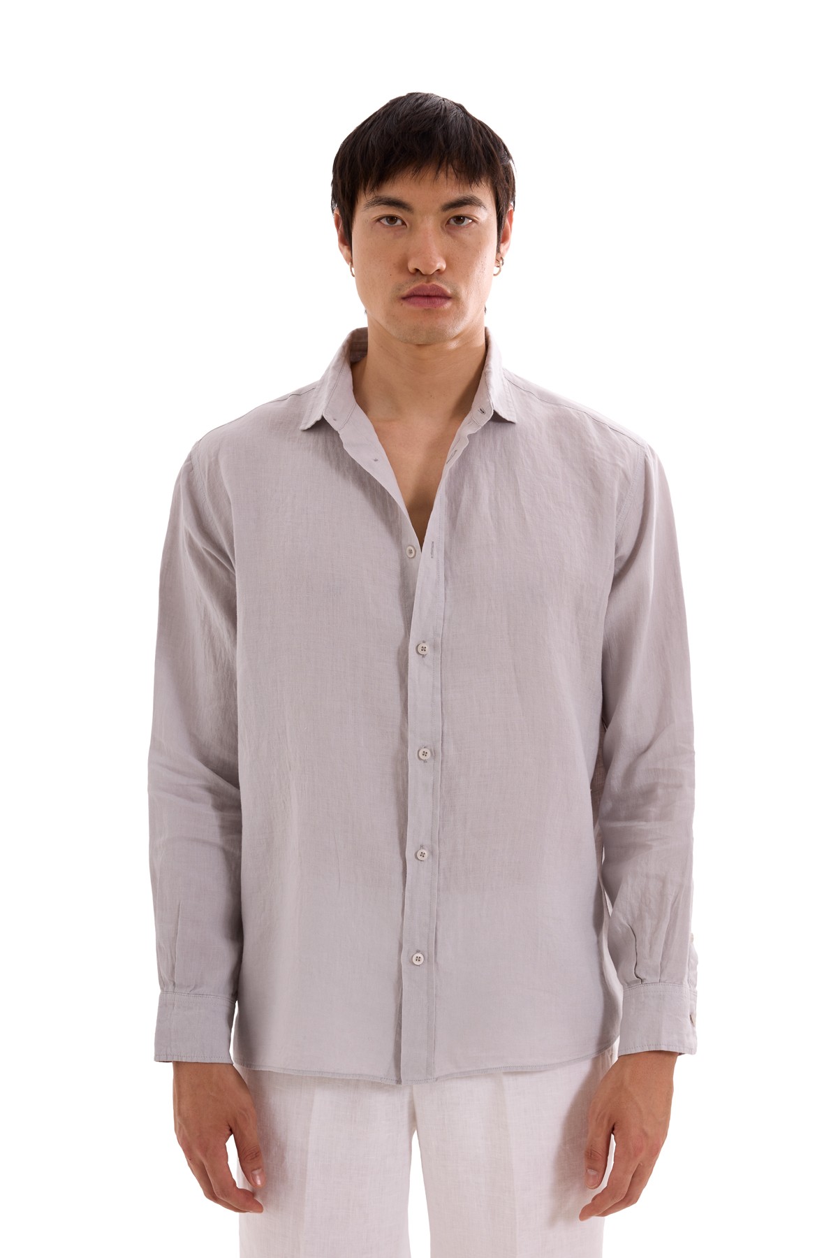 100% Linen Long Sleeve Shirt