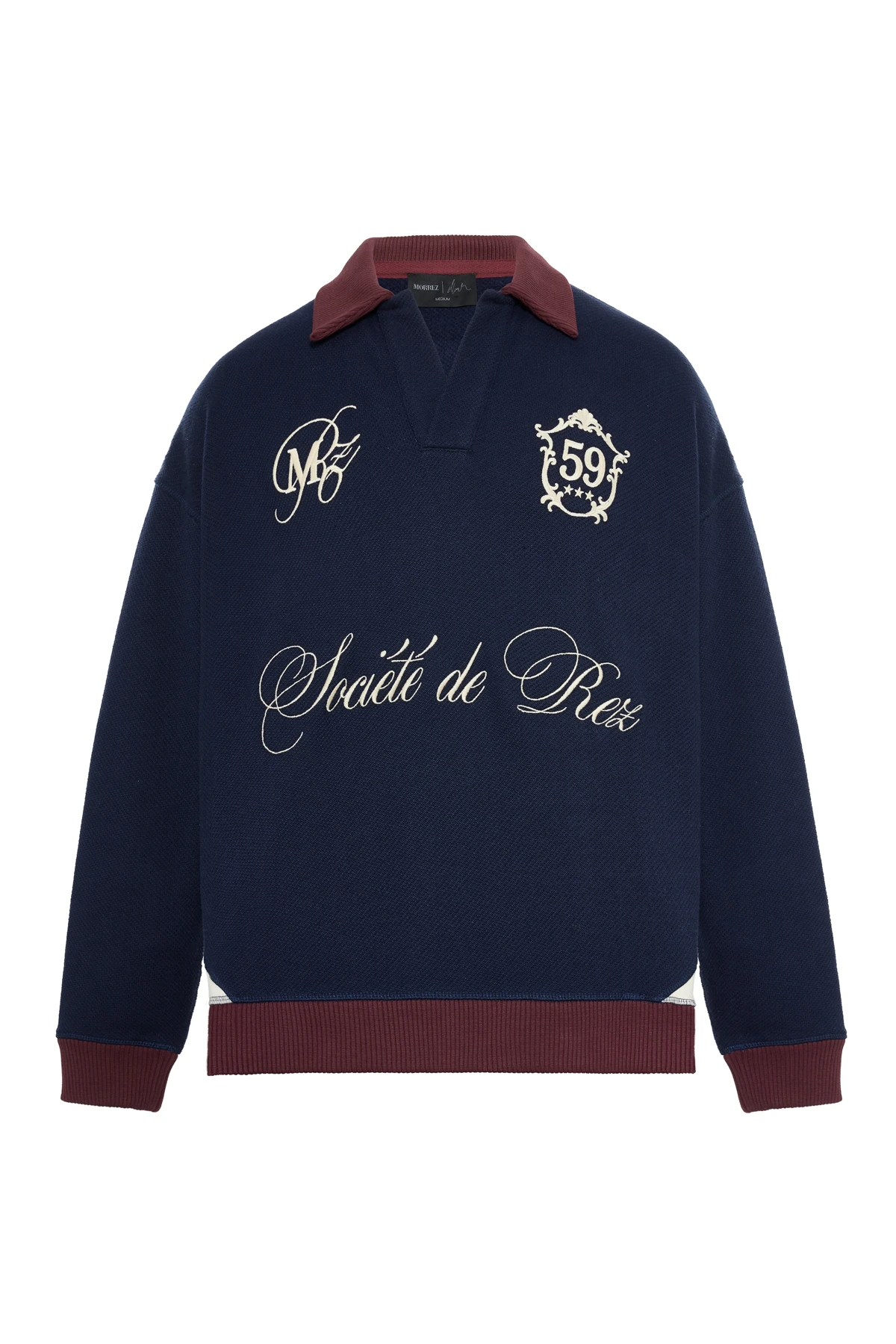 1959 Société de Rez Nakış Detaylı Sweatshirt Lacivert
