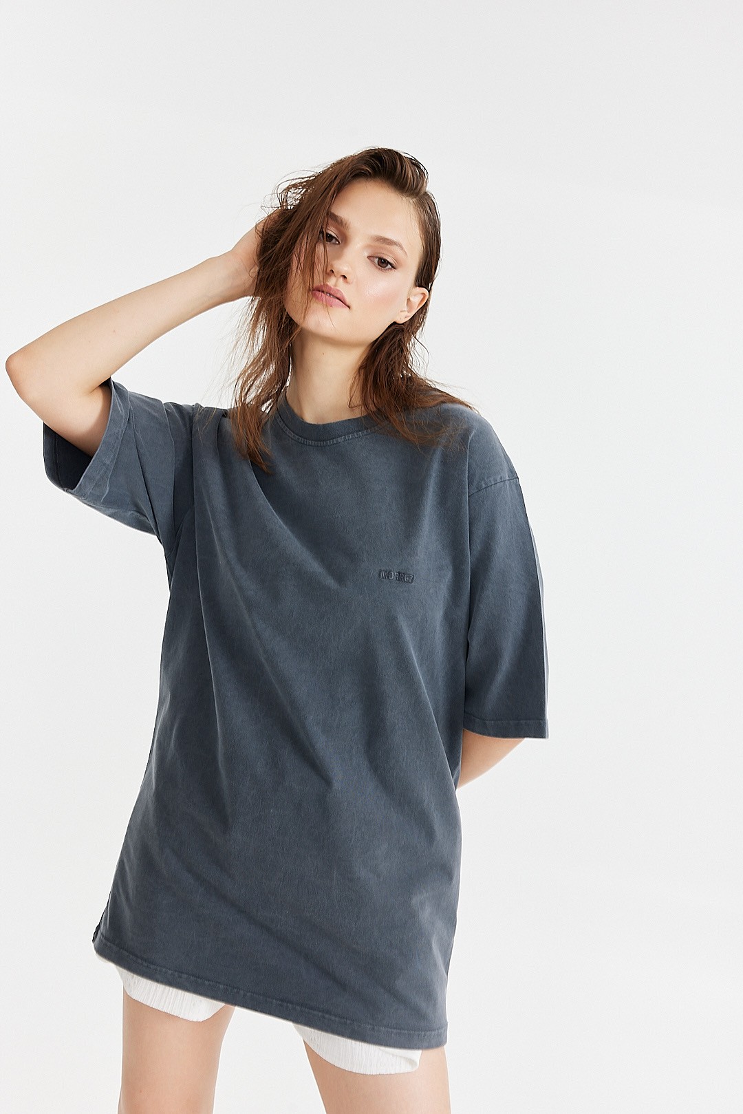 Embroidered Piece Dyed T-Shirt K