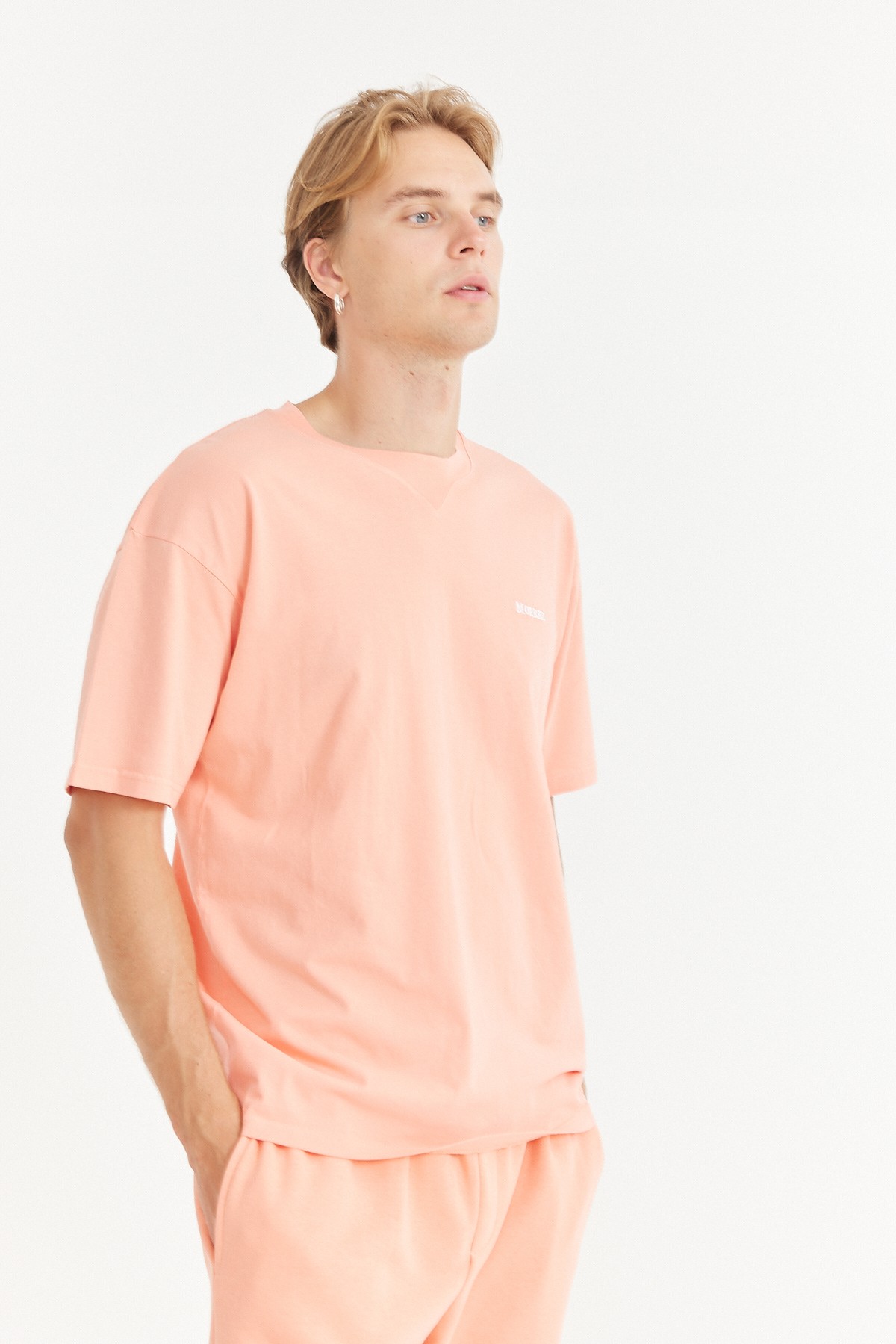 Peach Pink Essentials Oversize T-shirt