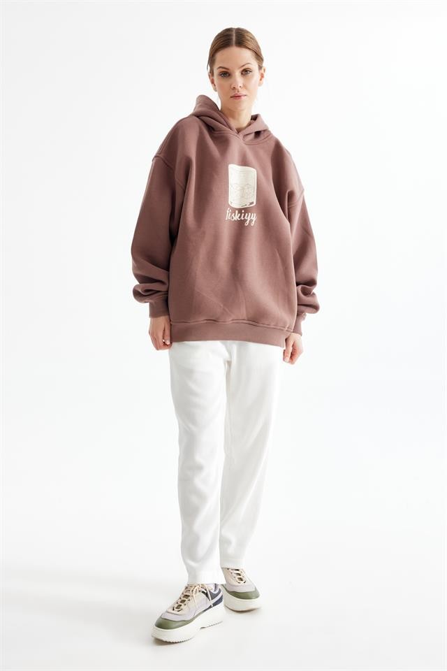 Fisky Printed Hooded Sweatshirt K