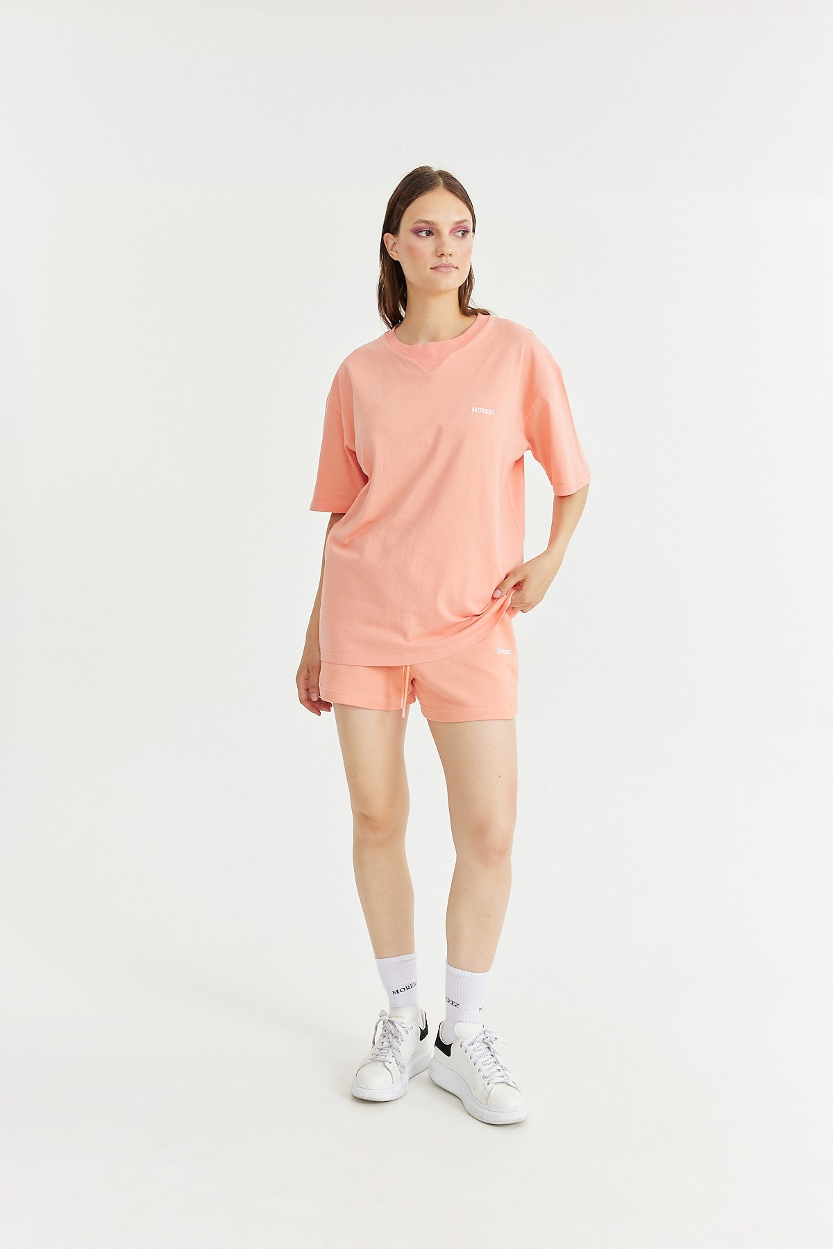 Peach Pink Essentials Oversize T-shirt K