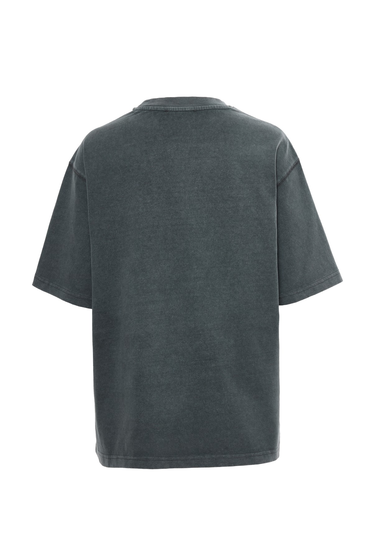 Anthracite-Washed T-Shırt