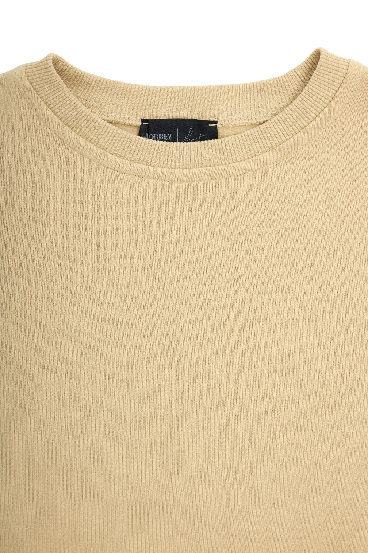 Beige Crew Neck Sweatshirt