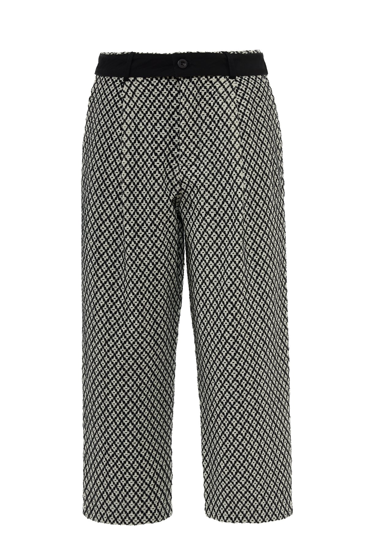 Monochrome Grace Belted Trousers
