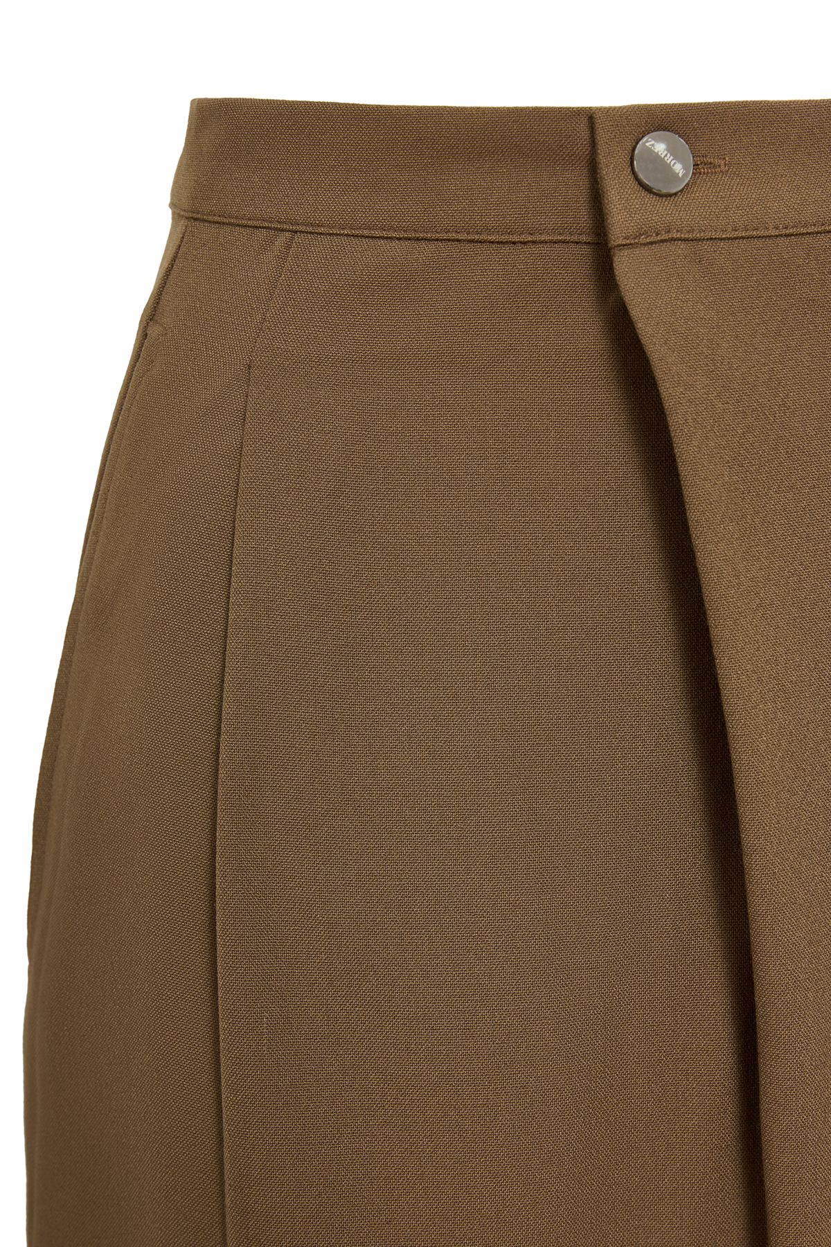 Rafe Asymmetric Wrap Pantolon Koyu Vizon