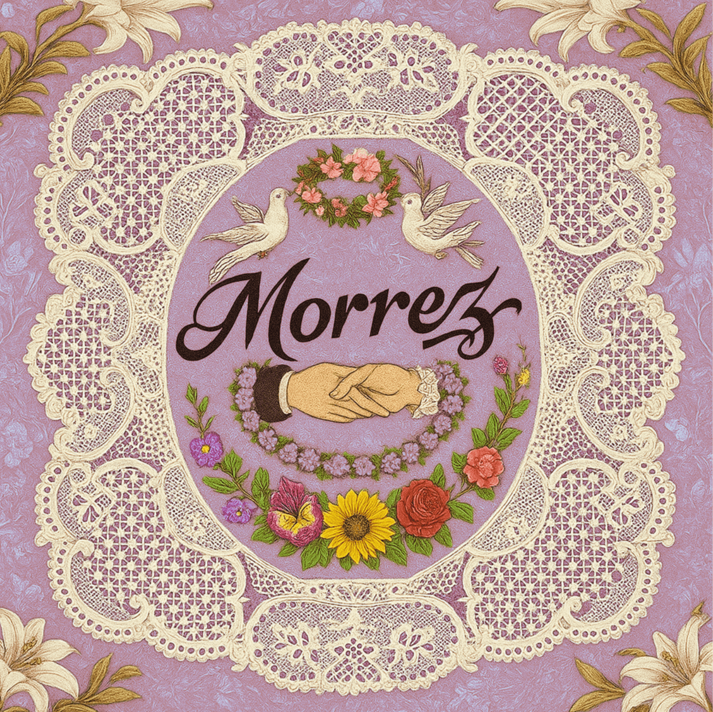 Lace Morrez Saten Şal