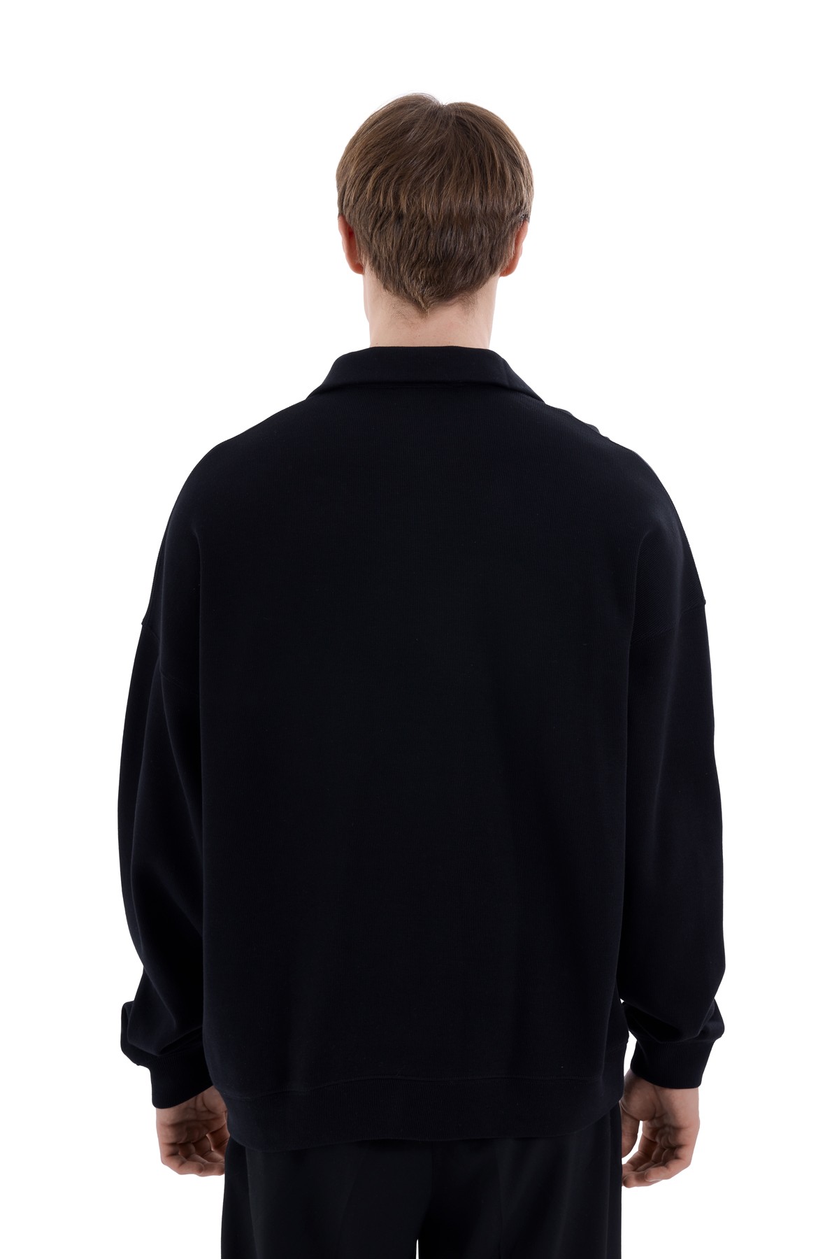 Club Of Rez // Polo Neck Embroidery and Print Detailed Sweatshirt