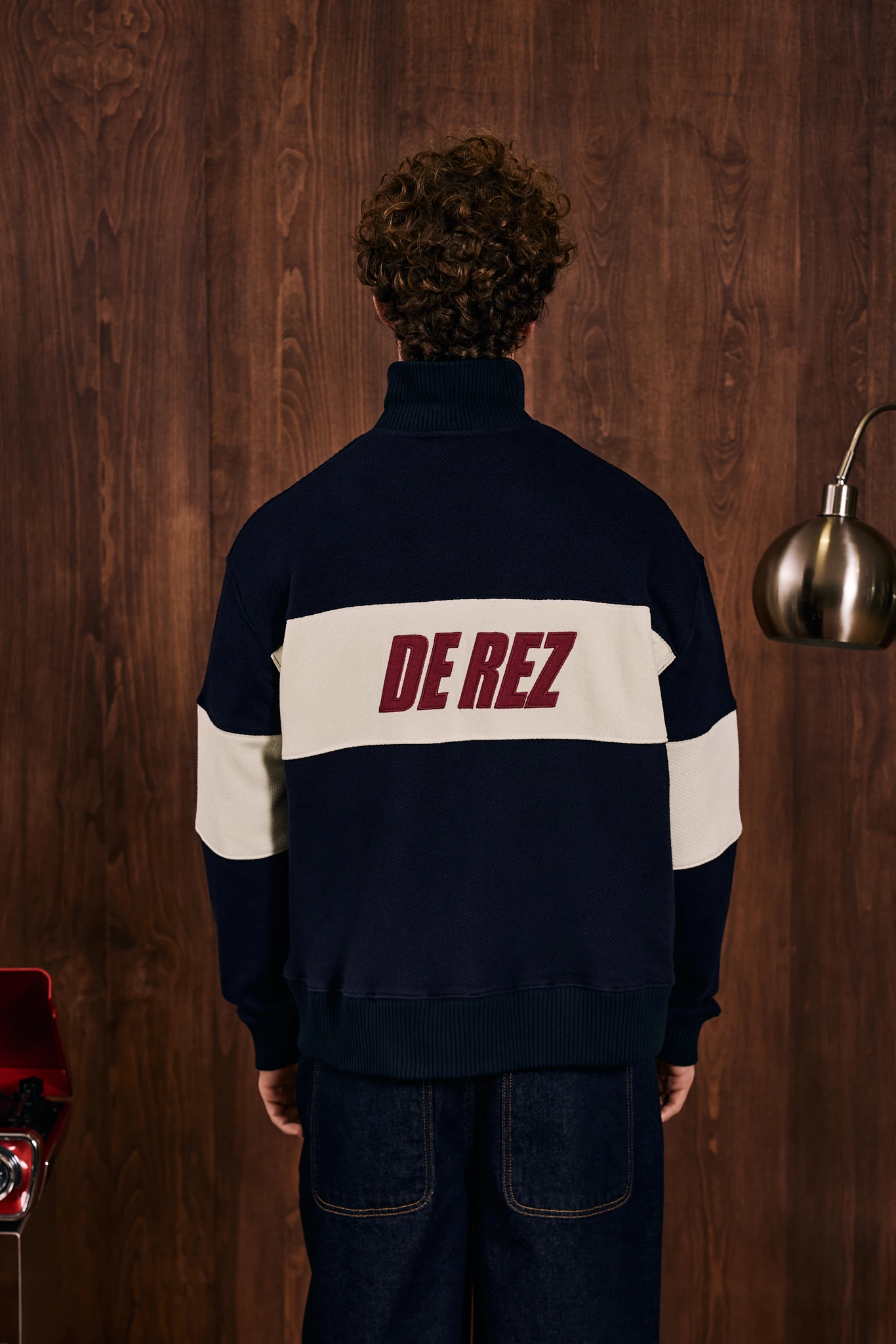 Société de Rez Triko Detaylı Fermuarlı Sweatshirt Lacivert
