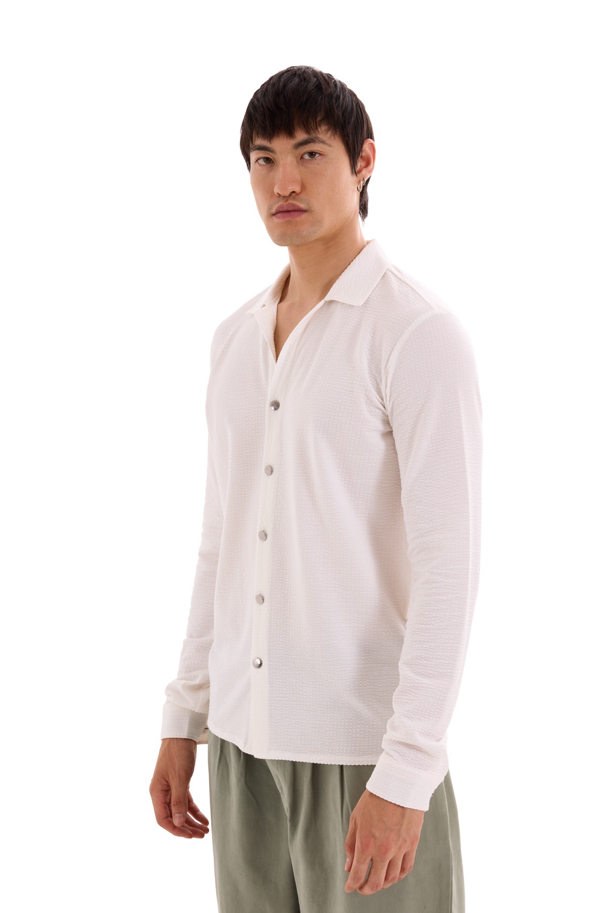 White Jacquard Shirt