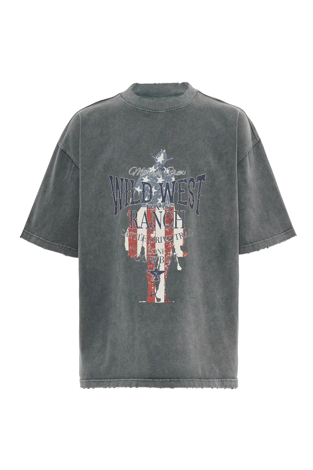 Wild West Anthracite Washed T-Shirt Wild West Anthracite Washed T-Shirt
