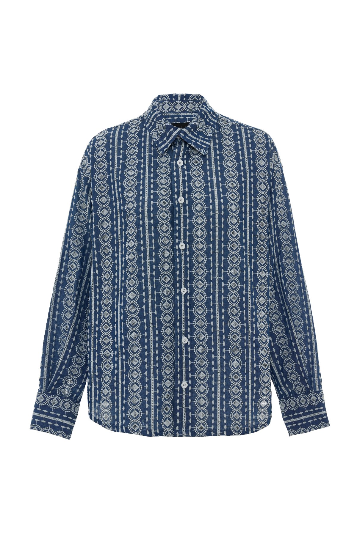 Azure Embroidered Shirt K
